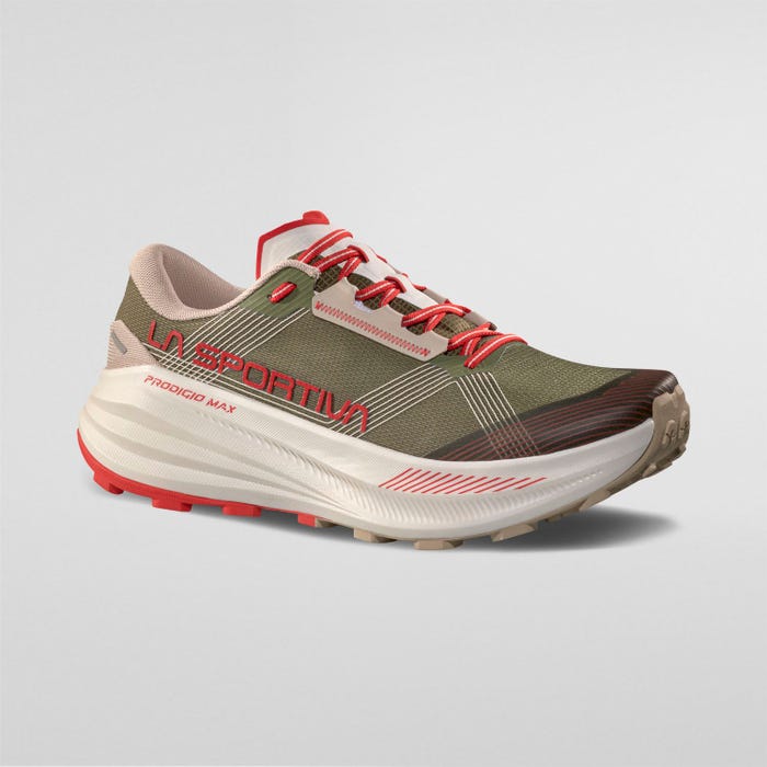 La Sportiva Prodigio Max Men product view 3 — Cypress/Mountain Red