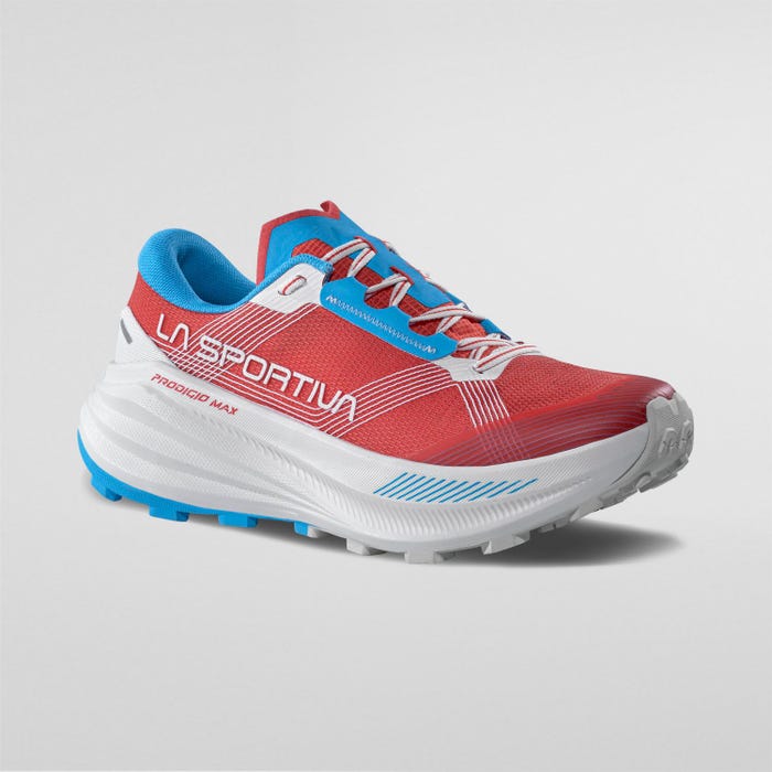 La Sportiva Prodigio Max Woman product view 1 — Hibiscus/Malibu Blue