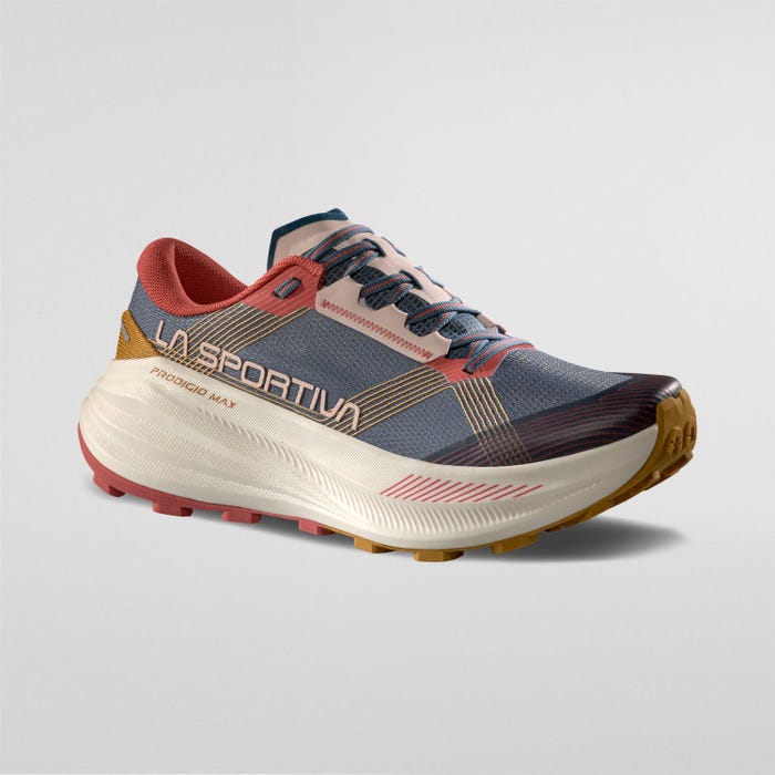 La Sportiva Prodigio Max Woman product view 2 — Hurricane/Mineral Red