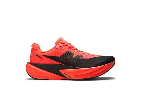 New Balance FuelCell Rebel v5 Men product view 2 — Urgent Red / Black