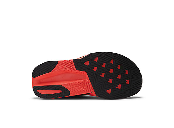 New Balance FuelCell Rebel v5 Men product view 6 — Urgent Red / Black