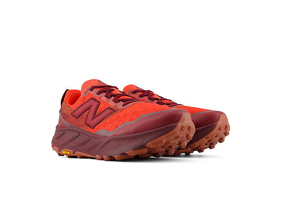 New Balance Fresh Foam X Hierro v9 Men product view 5 — Neo Flame / Mulled Wine