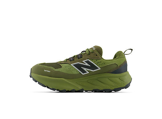 New Balance Fresh Foam X Hierro Trek Men product view 3 — Sport Green / Dark Moss