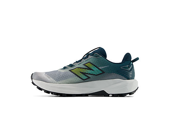 New Balance FuelCell Rebel Trail Men product view 3 — Medusa Green / Shadow Grey