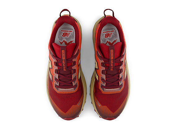 New Balance FuelCell Rebel Trail Men product view 4 — Maple / Neo Flame