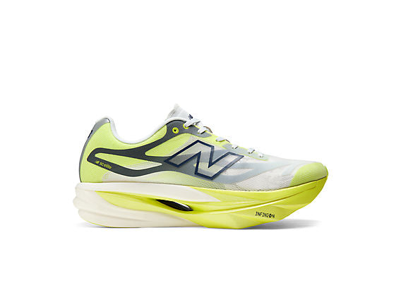 New Balance FuelCell SuperComp Elite v6 Men product view 2 — Fresh Air / Alkaline Green
