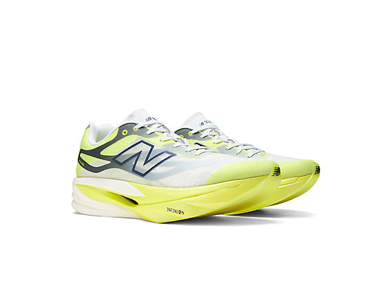 New Balance FuelCell SuperComp Elite v6 Men product view 5 — Fresh Air / Alkaline Green