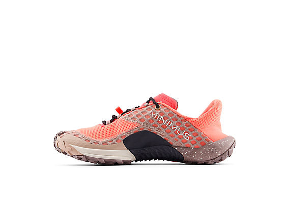 New Balance Minimus Trail Men product view 3 — Urgent Red / Flat Taupe