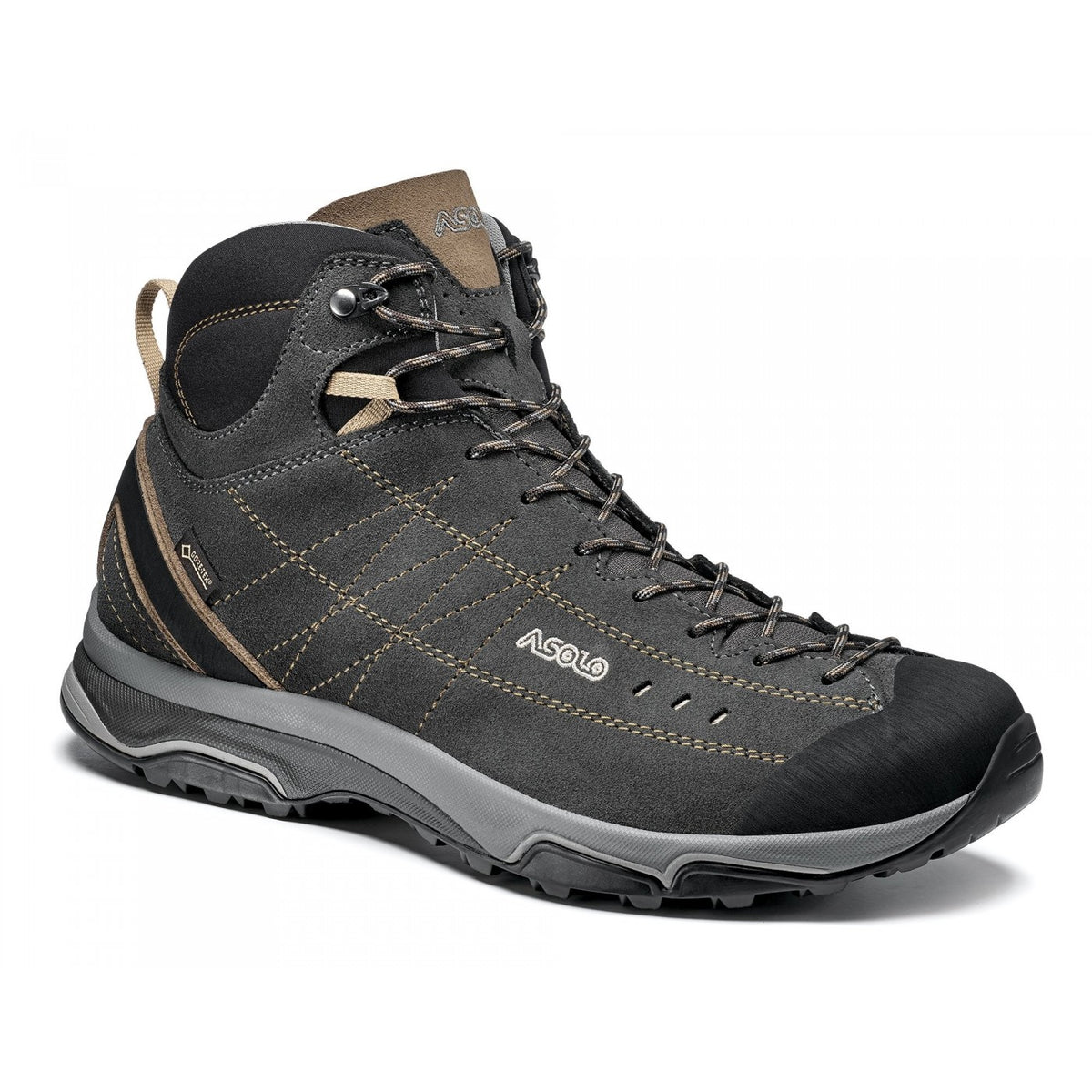 Asolo Nucleon Mid GV – Men's product view 1 — GRAPHITE / BROWN