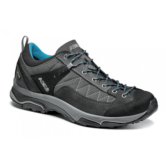 Asolo Pipe GV – Women's product view 1 — GRAPHITE / GRAPHITE / CYAN BLUE