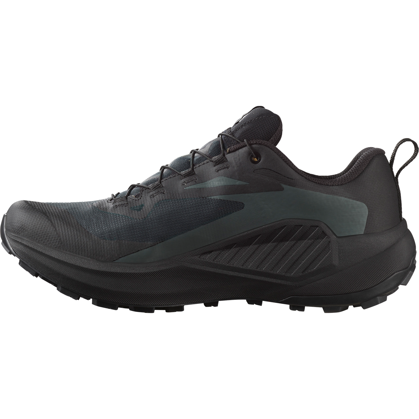 Salomon Genesis GORE-TEX Men product view 3 — Black / Agave Green / Urban Chic