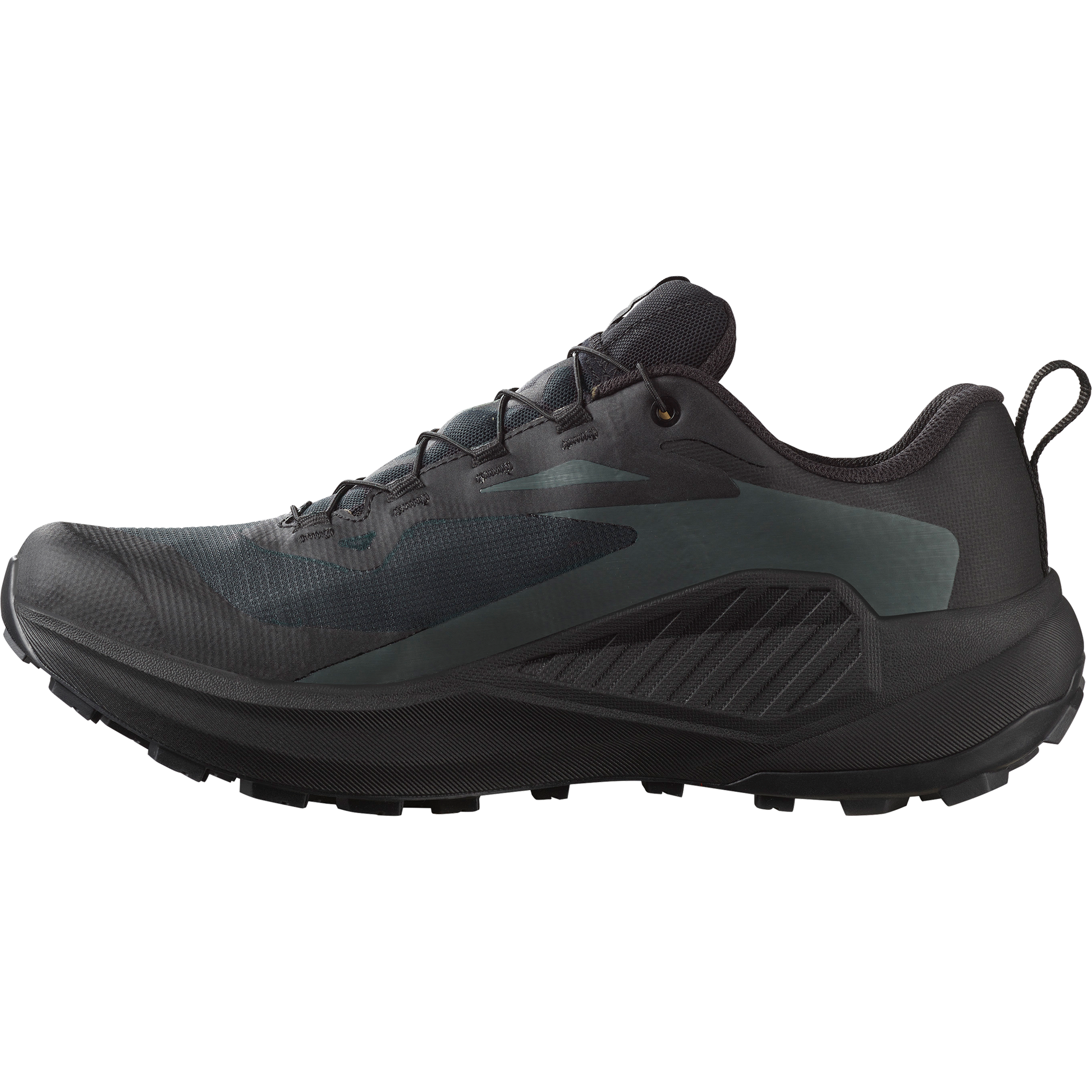 Salomon Genesis GORE-TEX Men product view 3 — Black / Agave Green / Urban Chic