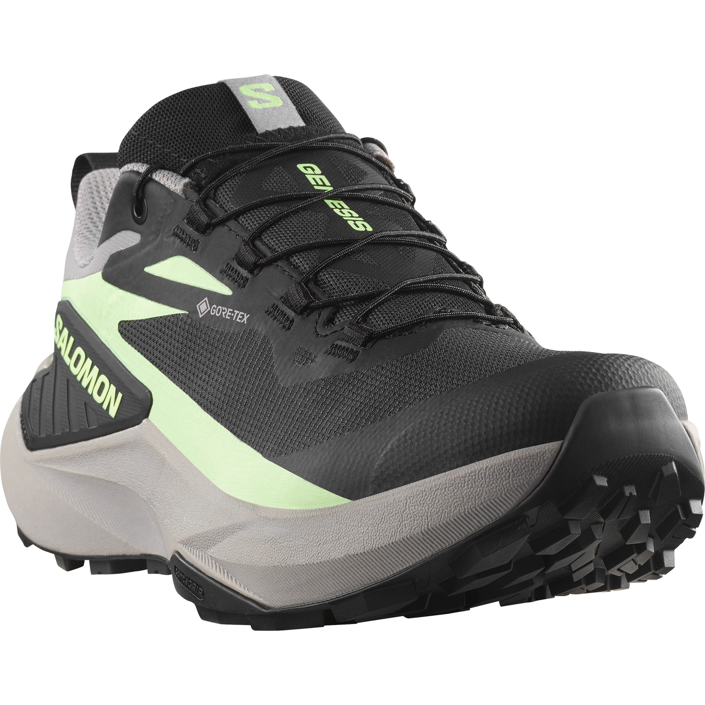 Salomon Genesis GORE-TEX Women product view 4 — Black / Gull / Patina Green