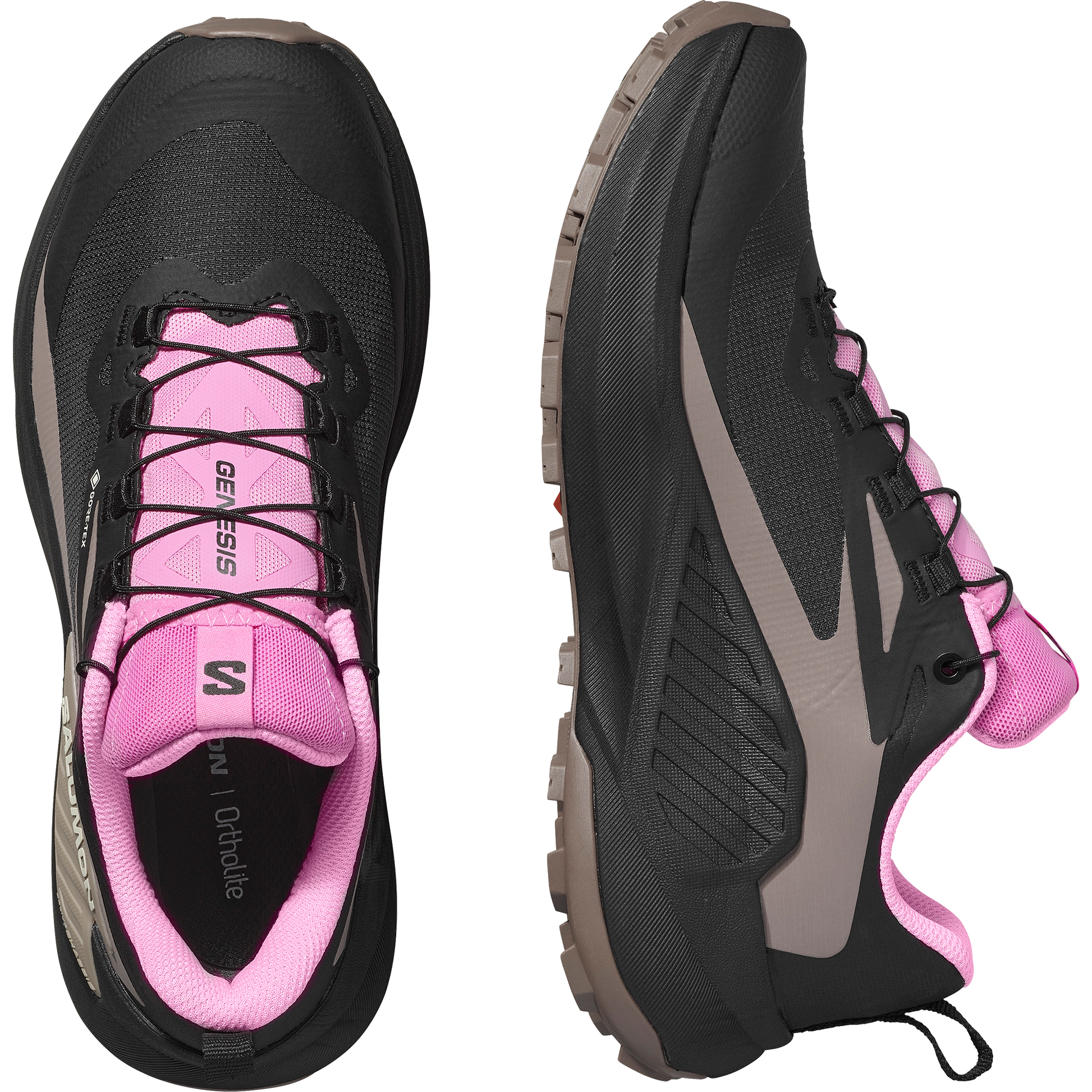 Salomon Genesis GORE-TEX Women product view 2 — Cyclamen / Black / Etherea