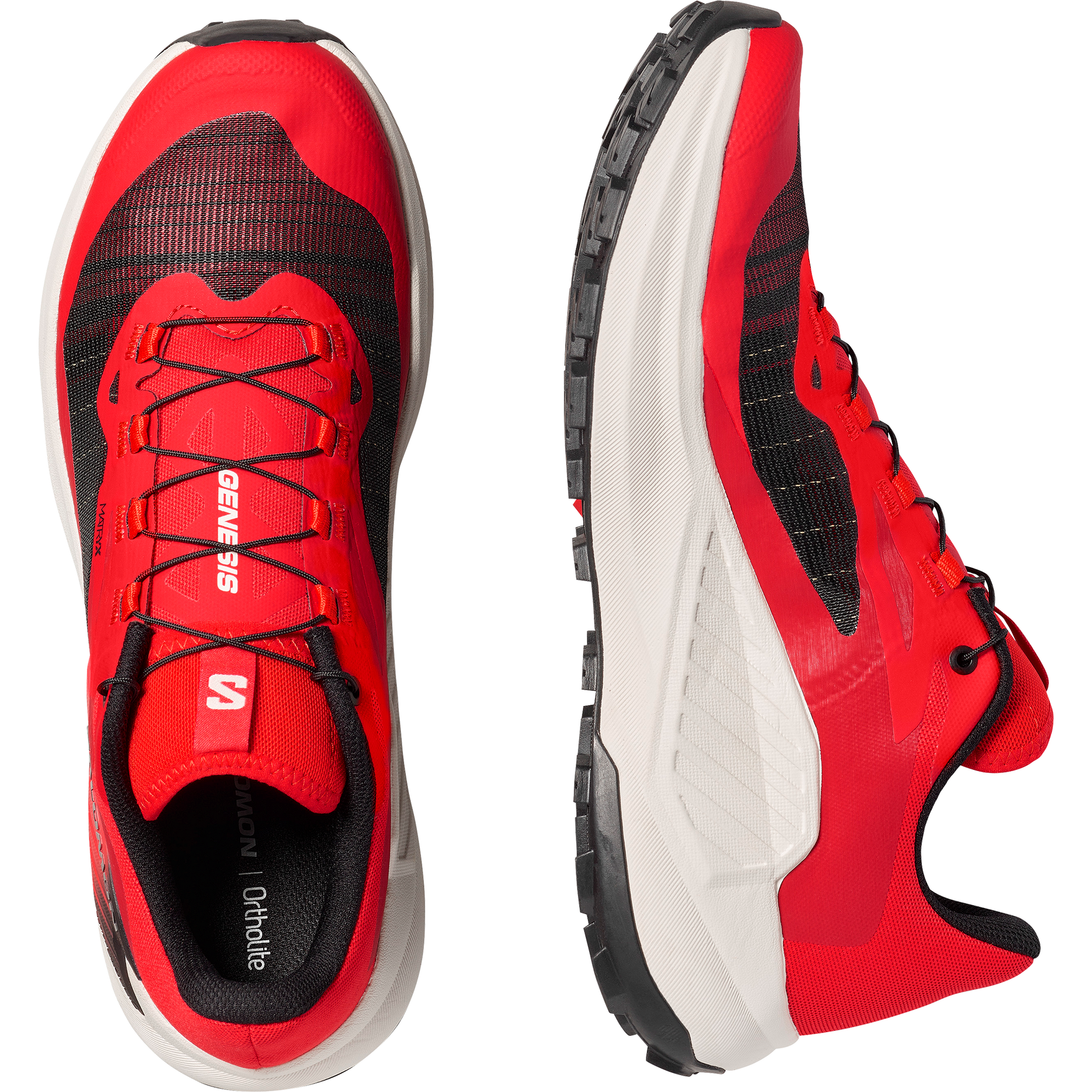 Salomon Genesis Men product view 2 — Fiery Red / Lava Falls / Black