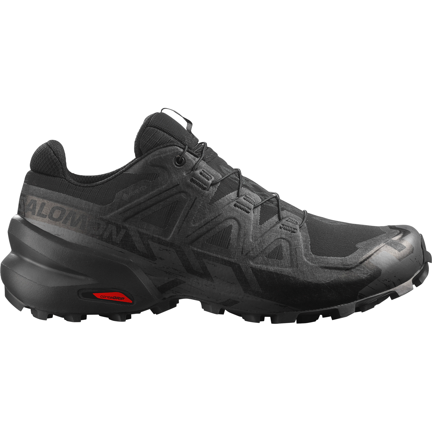 Salomon Speedcross 6 GORE-TEX Men product view 1 — Black / Black / Phantom