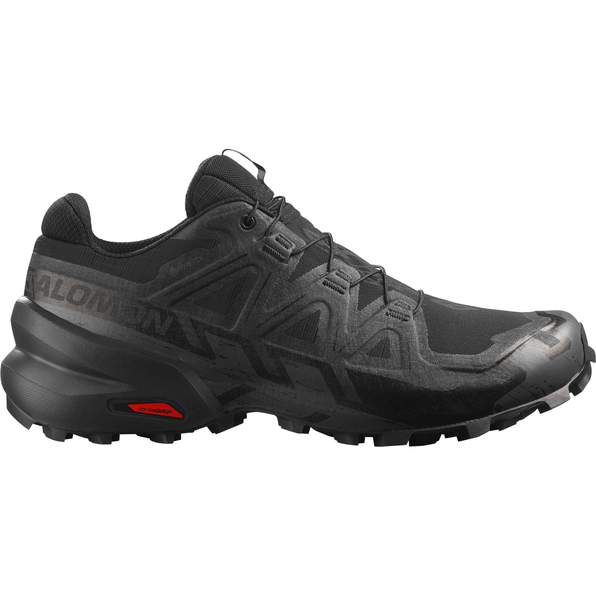 Salomon Speedcross 6 GORE-TEX Men product view 1 — Black / Black / Phantom