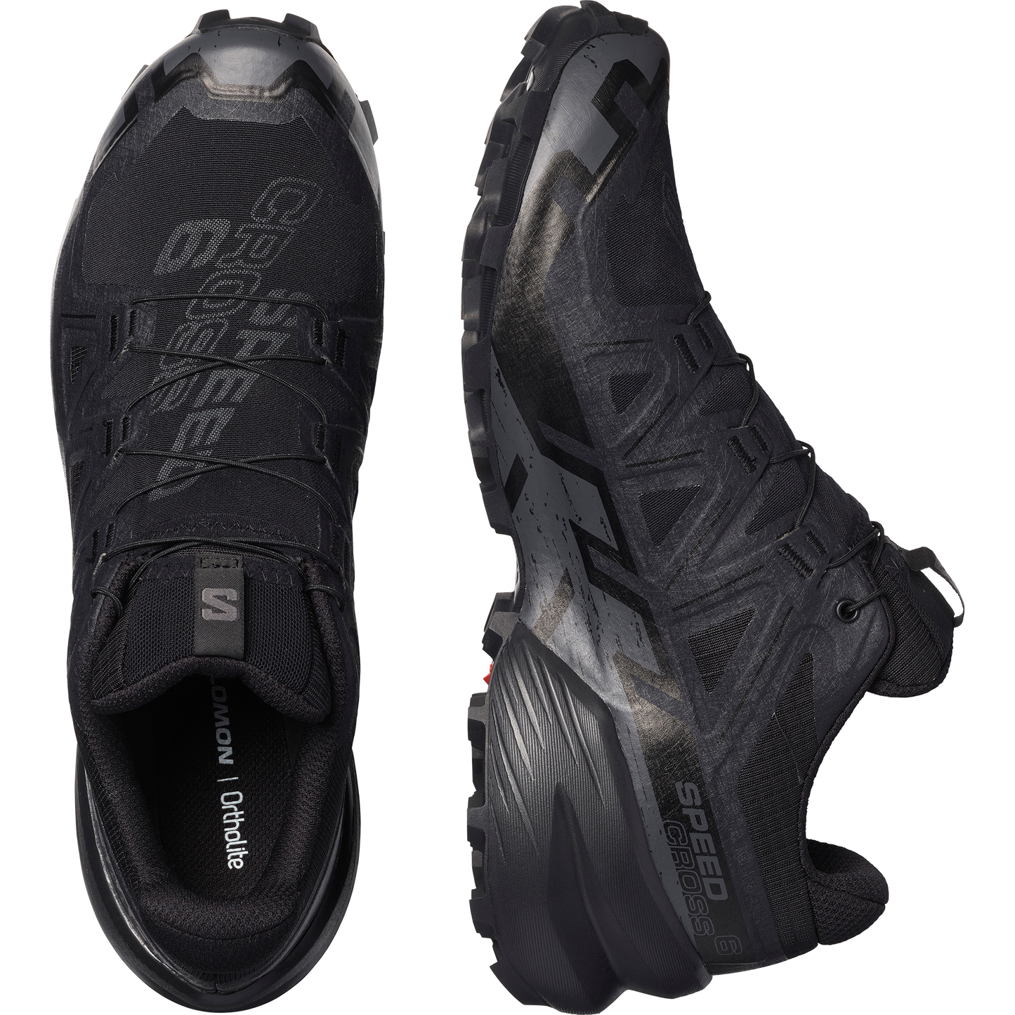 Salomon Speedcross 6 GORE-TEX Men product view 2 — Black / Black / Phantom