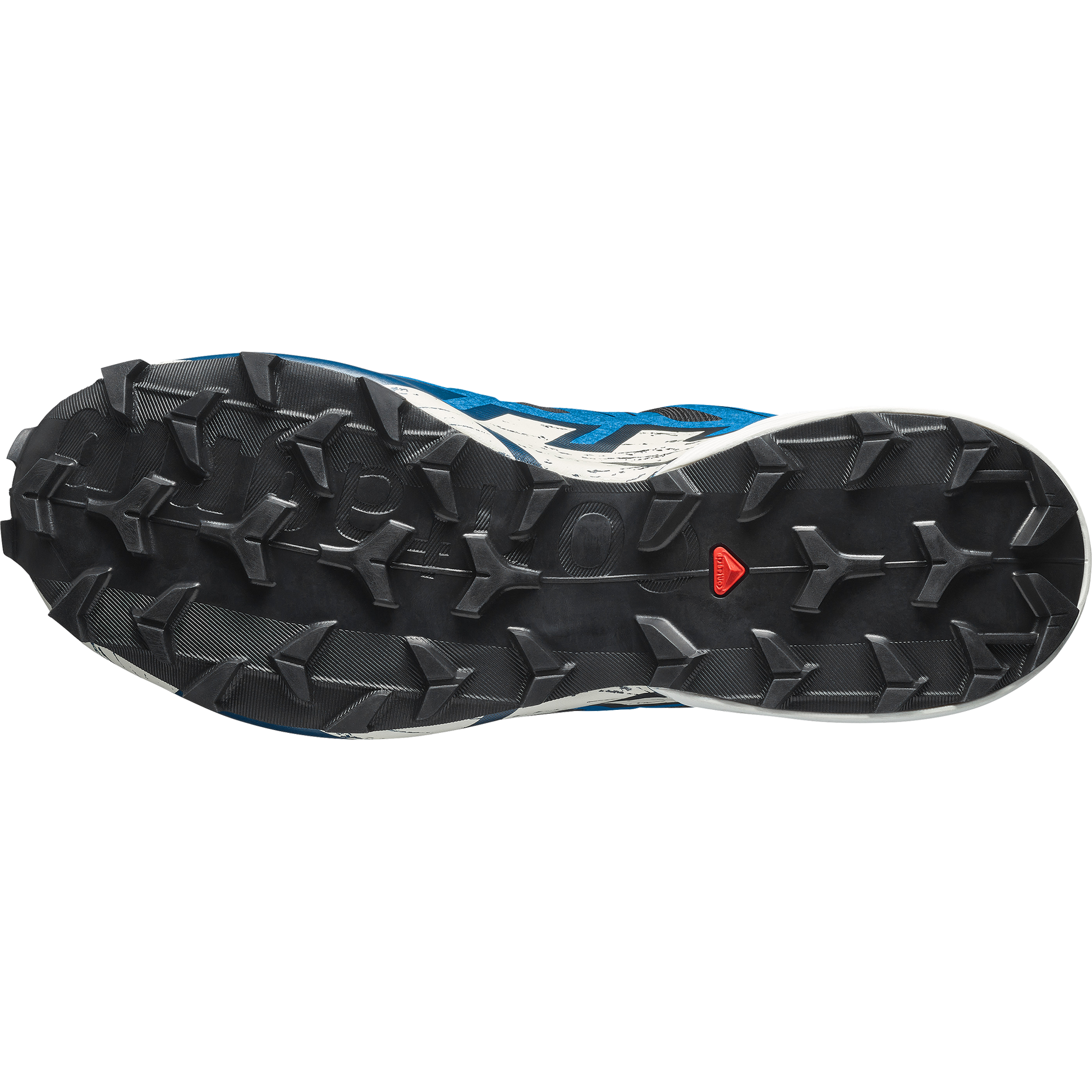 Salomon Speedcross 6 GORE-TEX Men product view 6 — Black / Mykonos Blue / Vanilla Ice