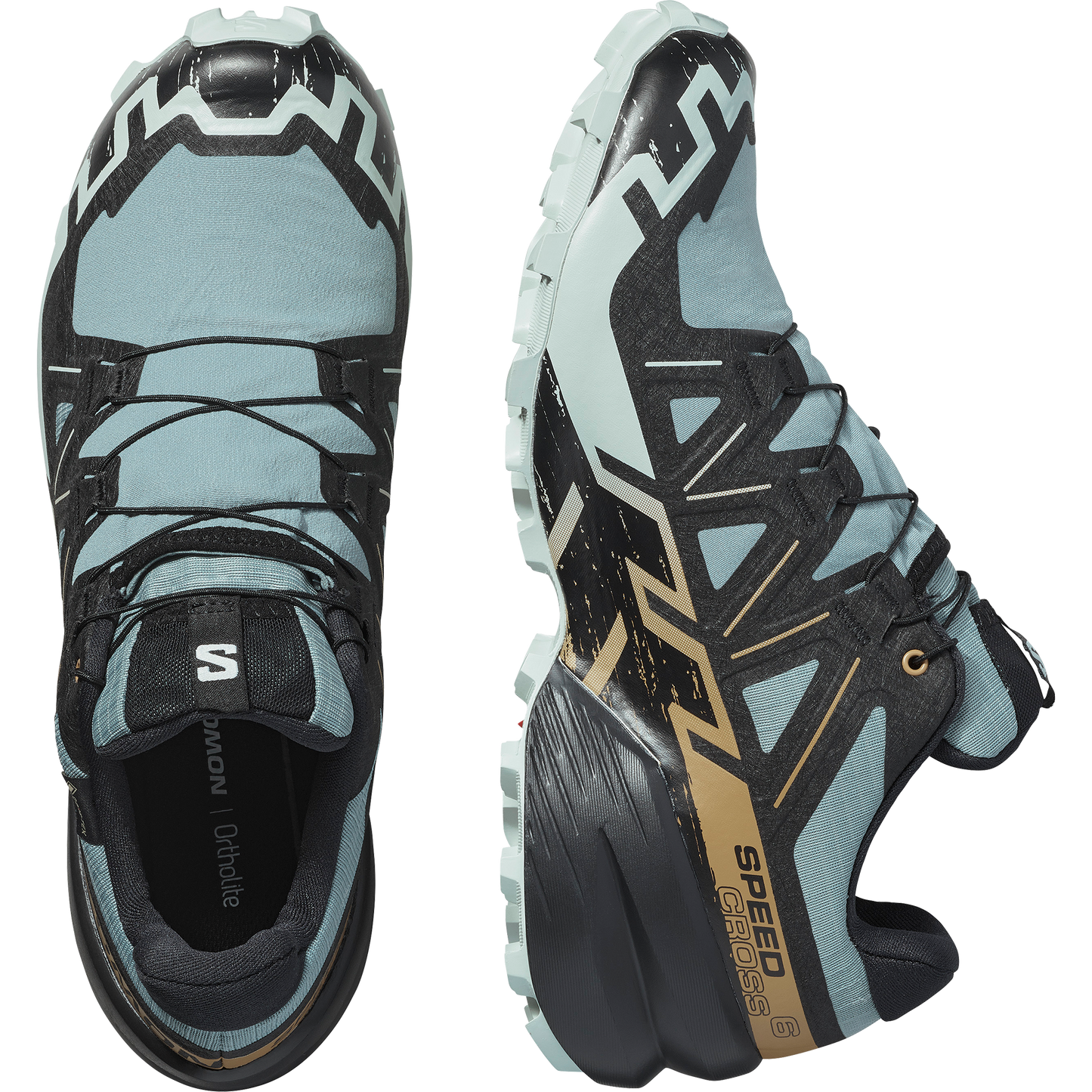 Salomon Speedcross 6 GORE-TEX Men product view 2 — Trooper / Black / Wood Thrush