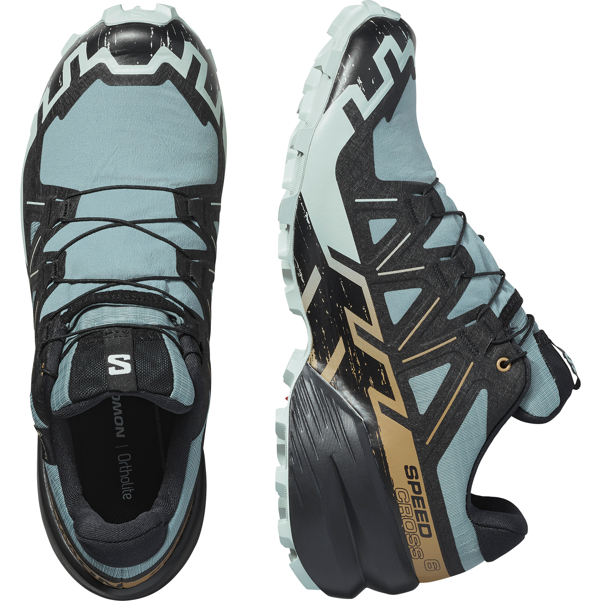 Salomon Speedcross 6 GORE-TEX Men product view 2 — Trooper / Black / Wood Thrush