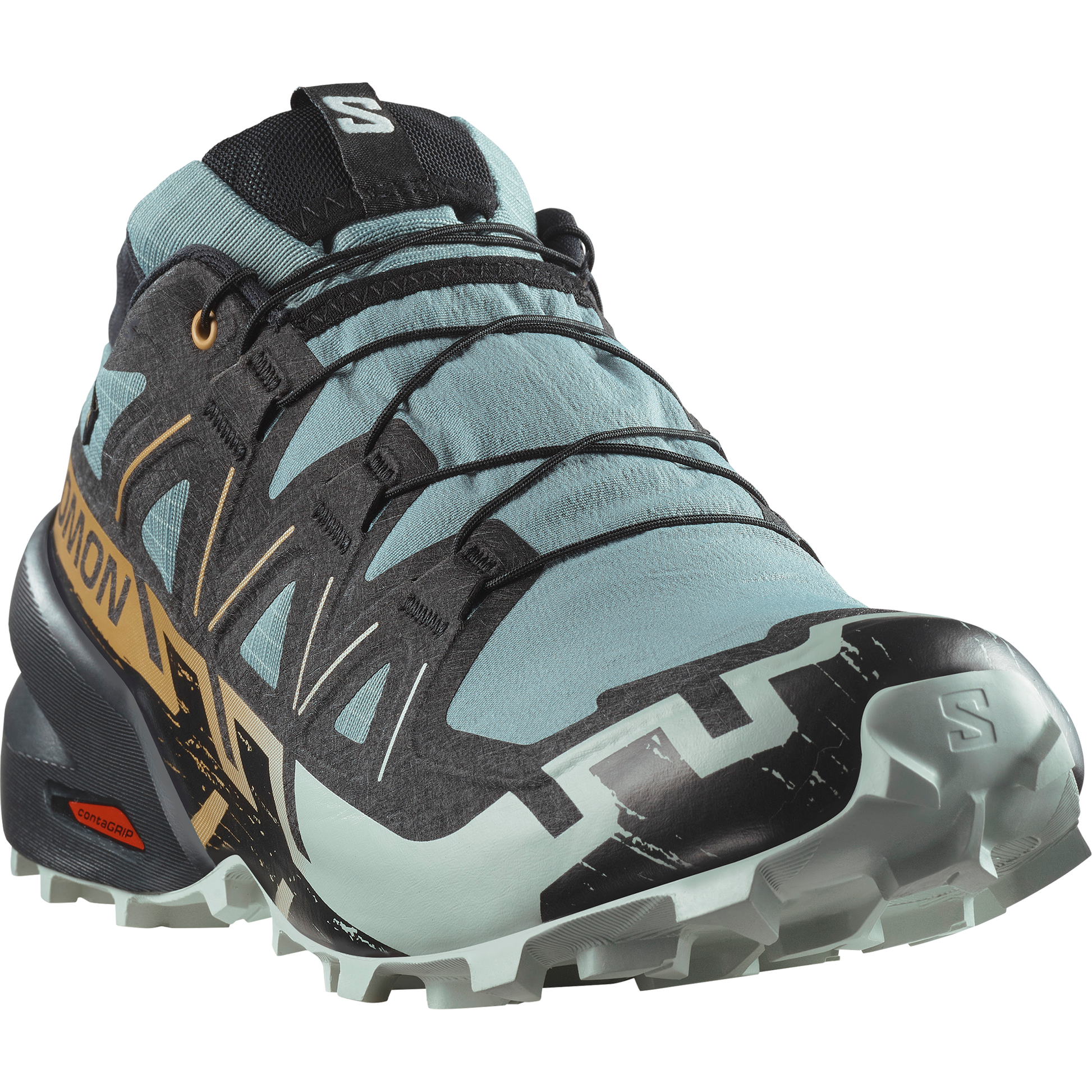 Salomon Speedcross 6 GORE-TEX Men product view 4 — Trooper / Black / Wood Thrush