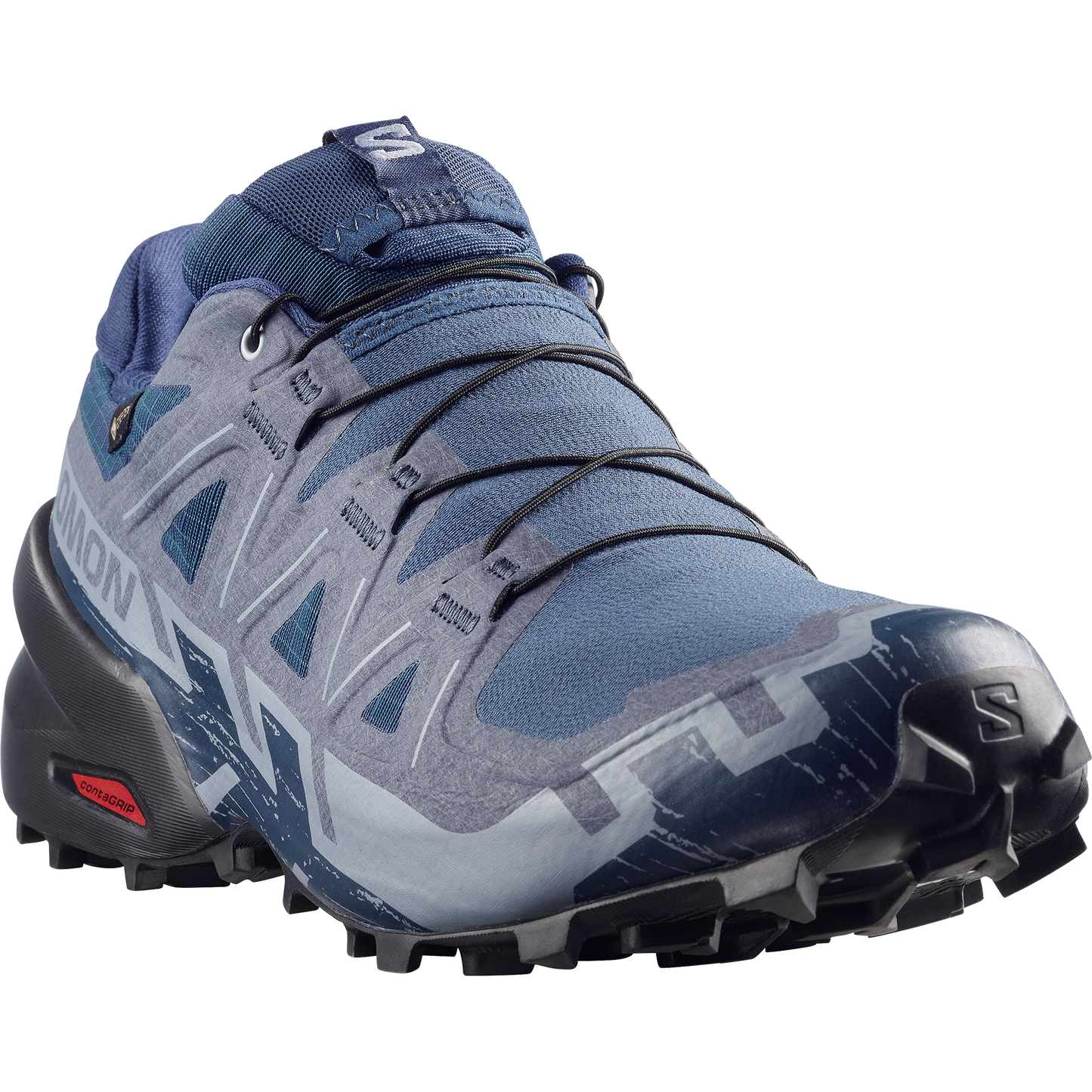Salomon Speedcross 6 GORE-TEX Men product view 4 — Spellbound / Black / Tradewinds