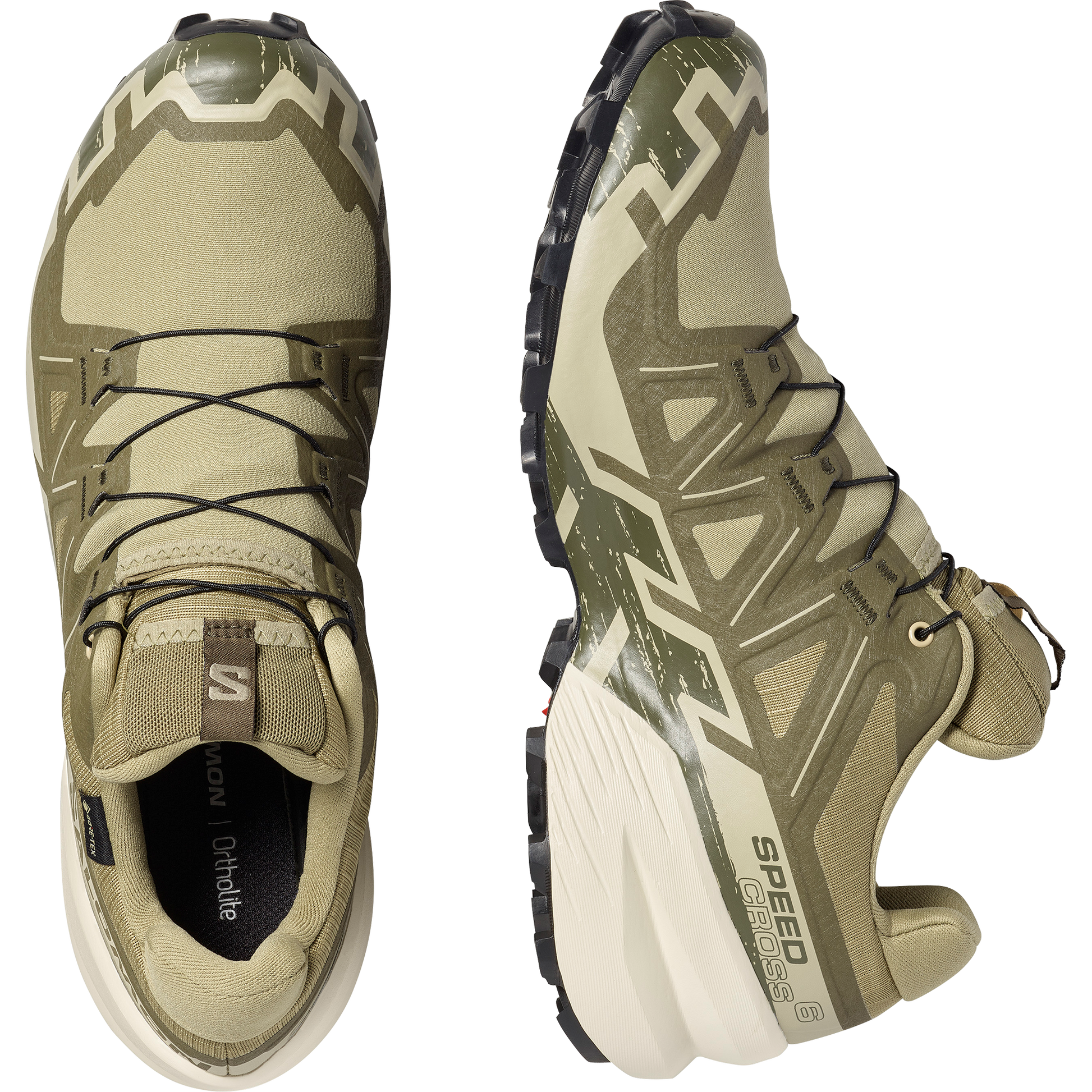 Salomon Speedcross 6 GORE-TEX Men product view 2 — Aloe / Aspargus Green / Grape Leaf