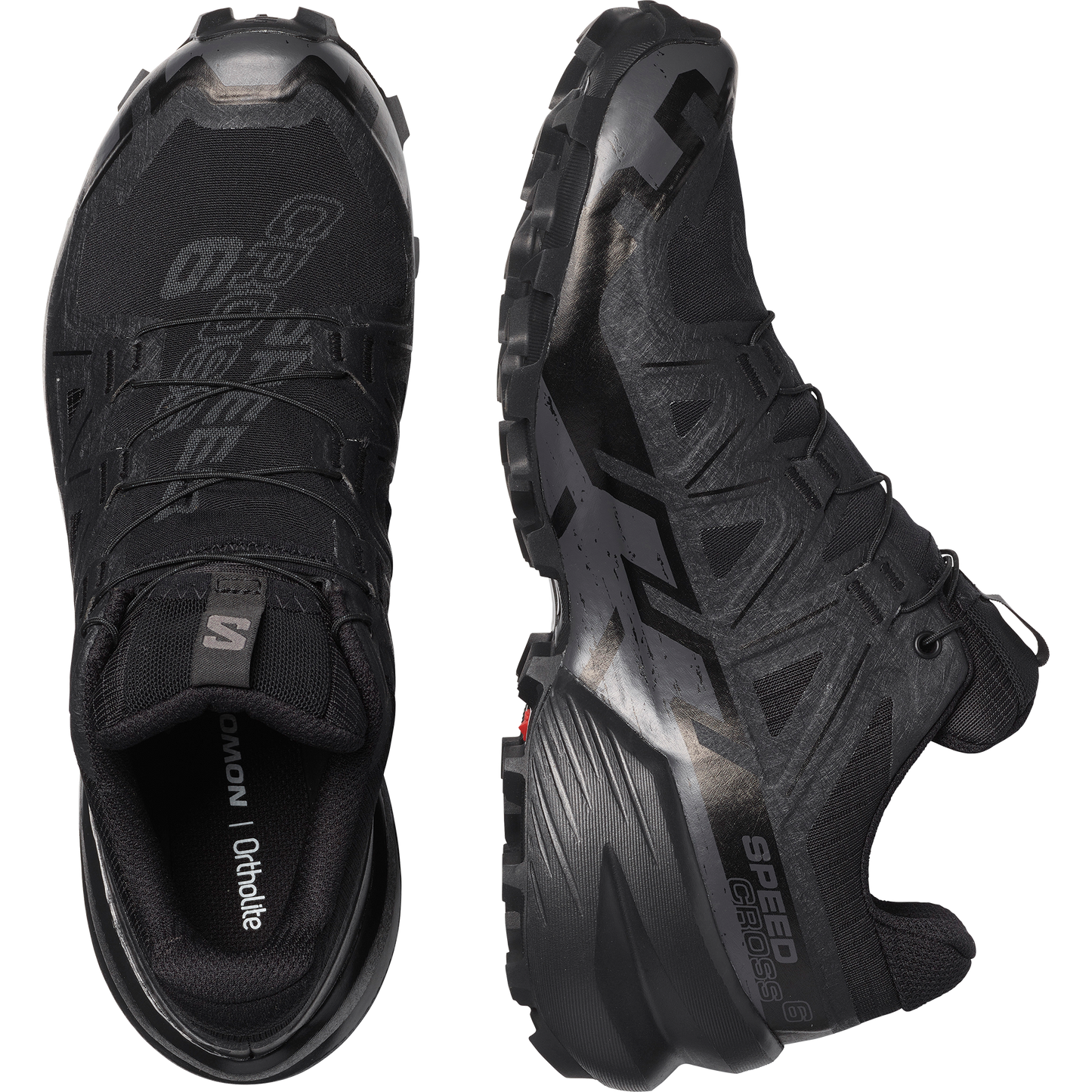 Salomon Speedcross 6 GORE-TEX Women product view 2 — Black / Black / Phantom