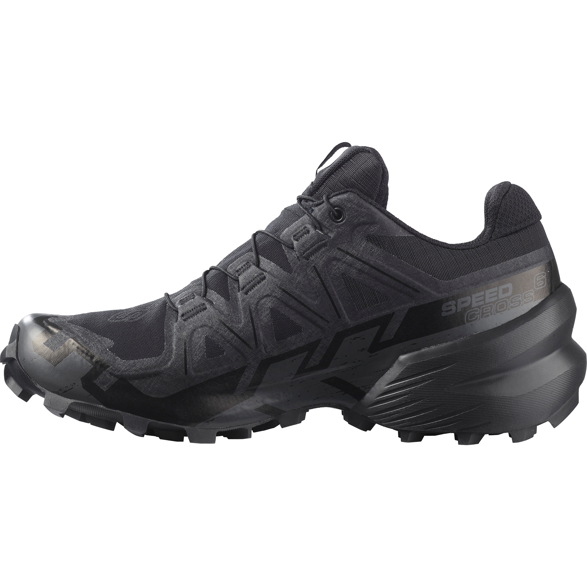 Salomon Speedcross 6 GORE-TEX Women product view 3 — Black / Black / Phantom