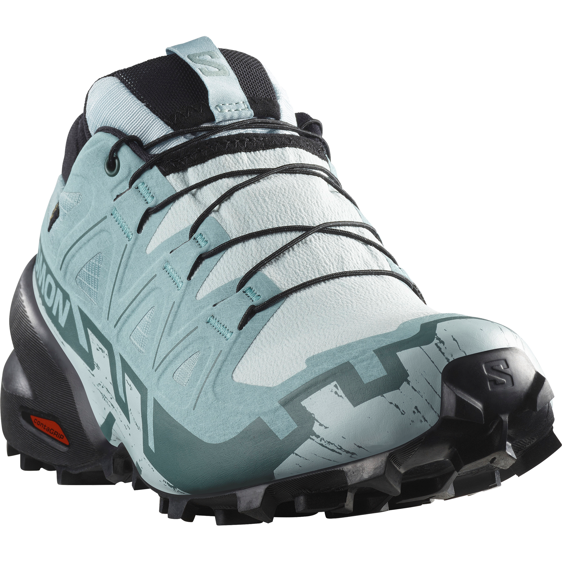 Salomon Speedcross 6 GORE-TEX Women product view 4 — Ballad Blue / Black / Tourmaline