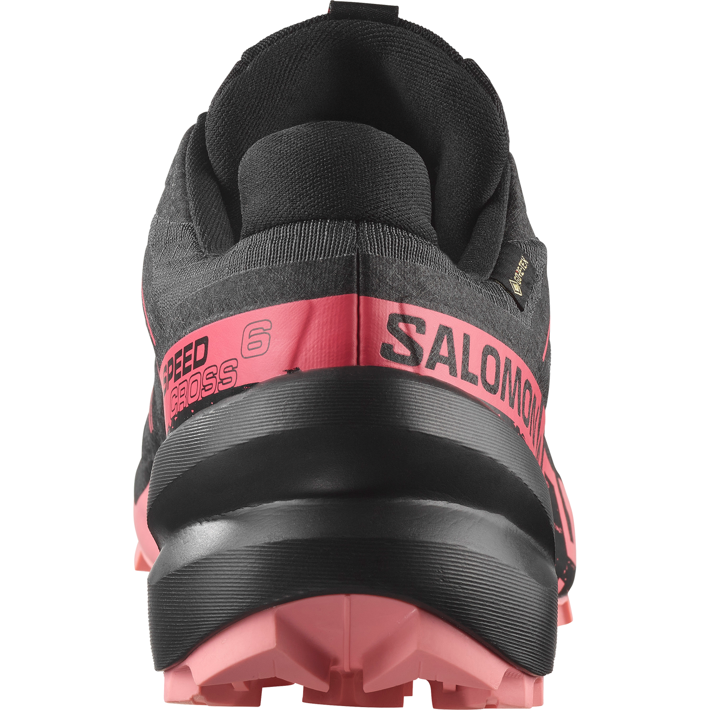 Salomon Speedcross 6 GORE-TEX Women product view 5 — Nine Iron / Black / Flamingo Pink