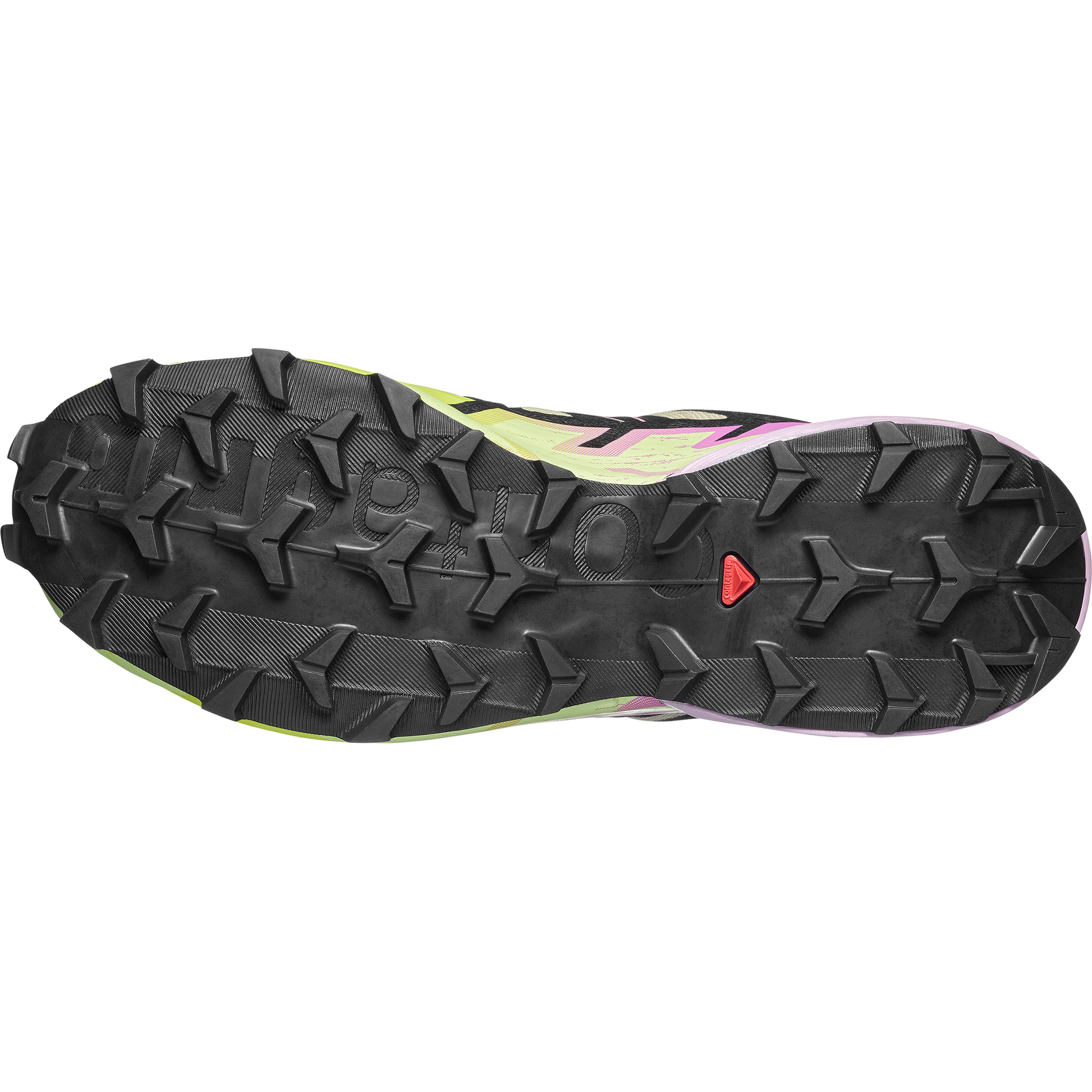 Salomon Speedcross 6 GORE-TEX Women product view 6 — Bog / Dawn Pink / Acid Lime