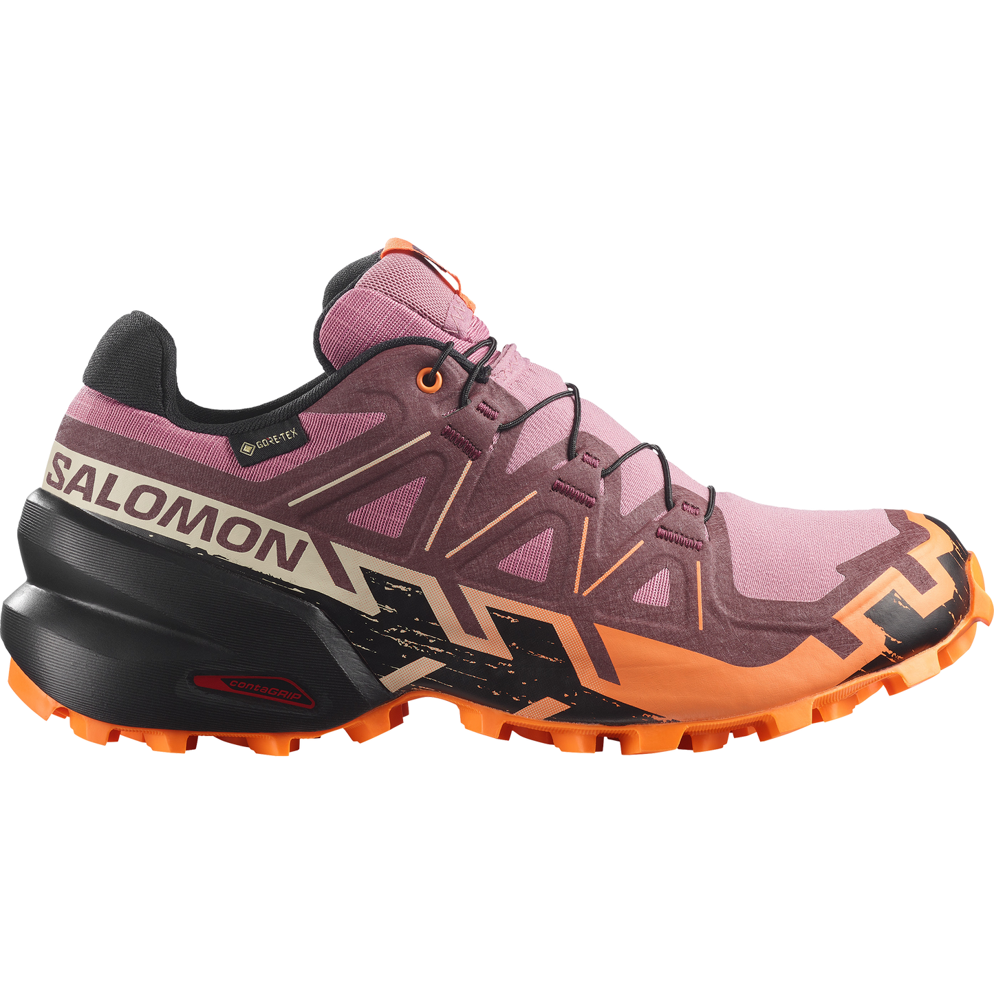 Salomon Speedcross 6 GORE-TEX Women product view 1 — Dusky Orchid / Huckleberry / Nectarine
