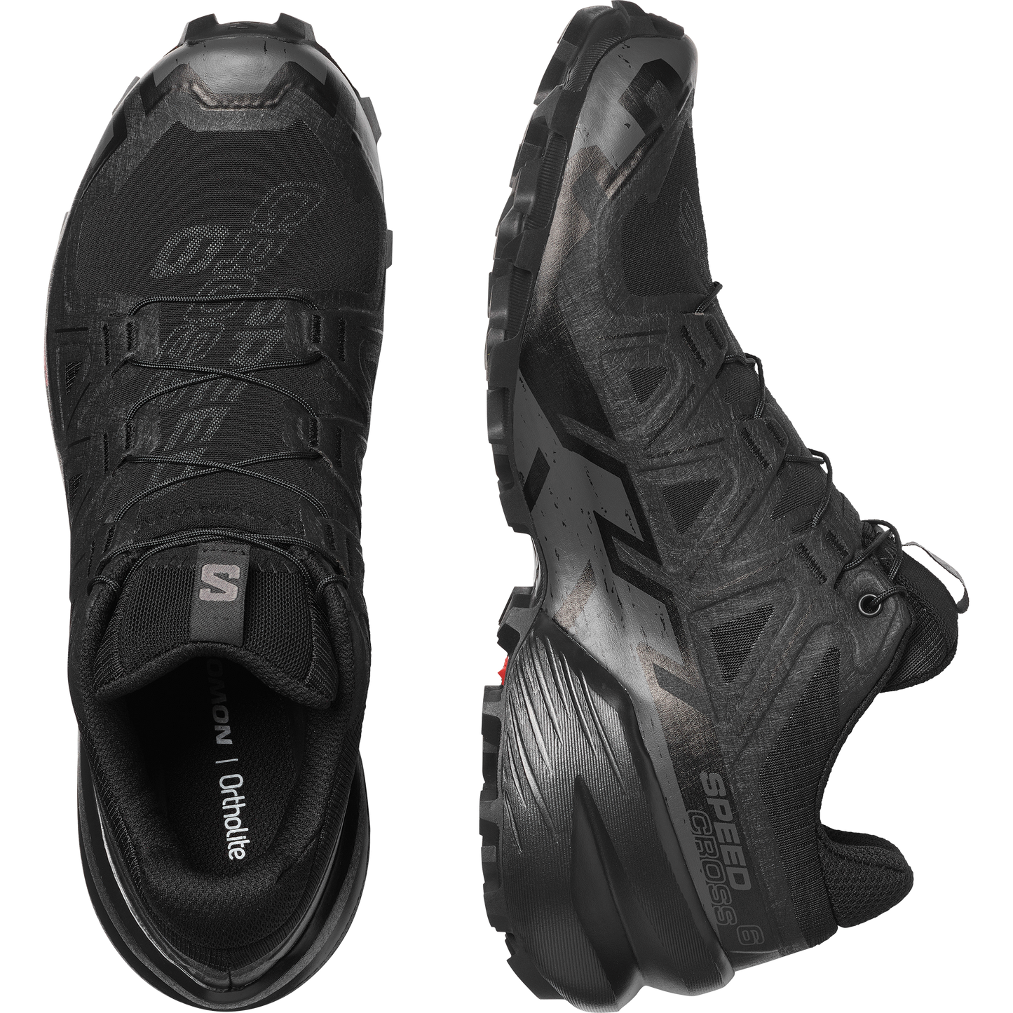 Salomon Speedcross 6 Women product view 2 — Black / Black / Phantom