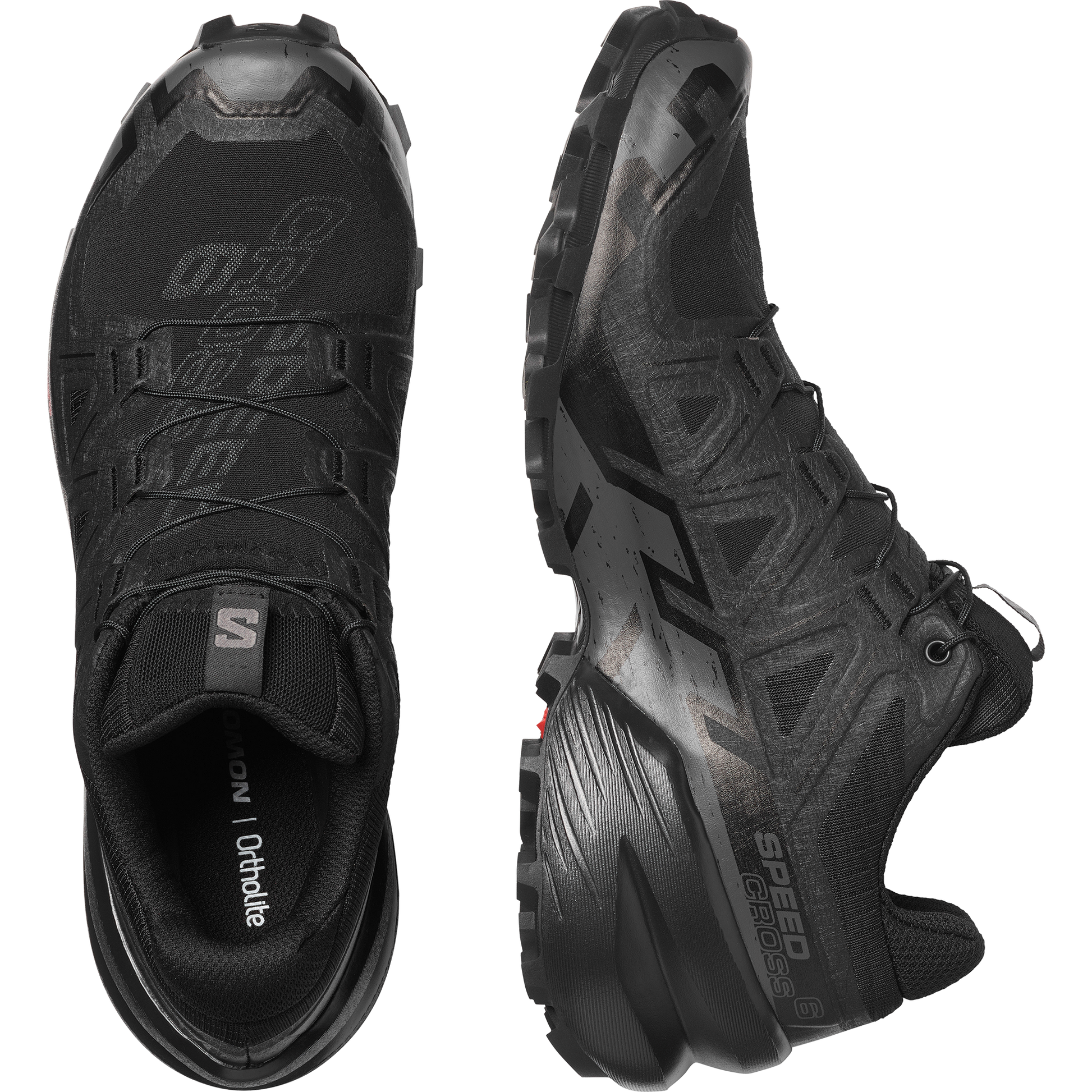 Salomon Speedcross 6 Women product view 2 — Black / Black / Phantom