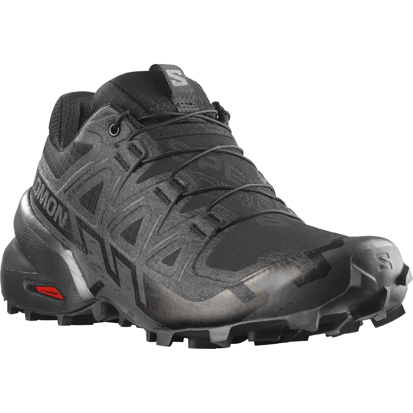 Salomon Speedcross 6 Women product view 4 — Black / Black / Phantom