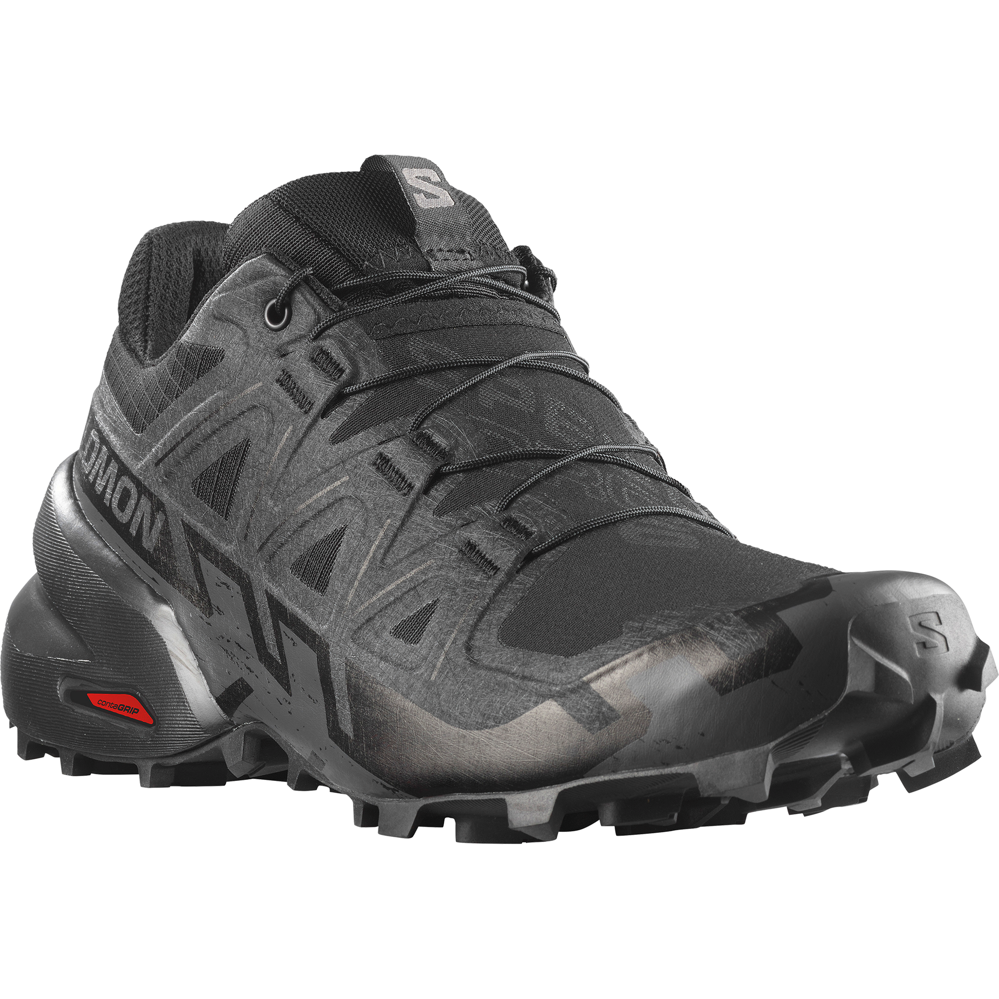 Salomon Speedcross 6 Women product view 4 — Black / Black / Phantom