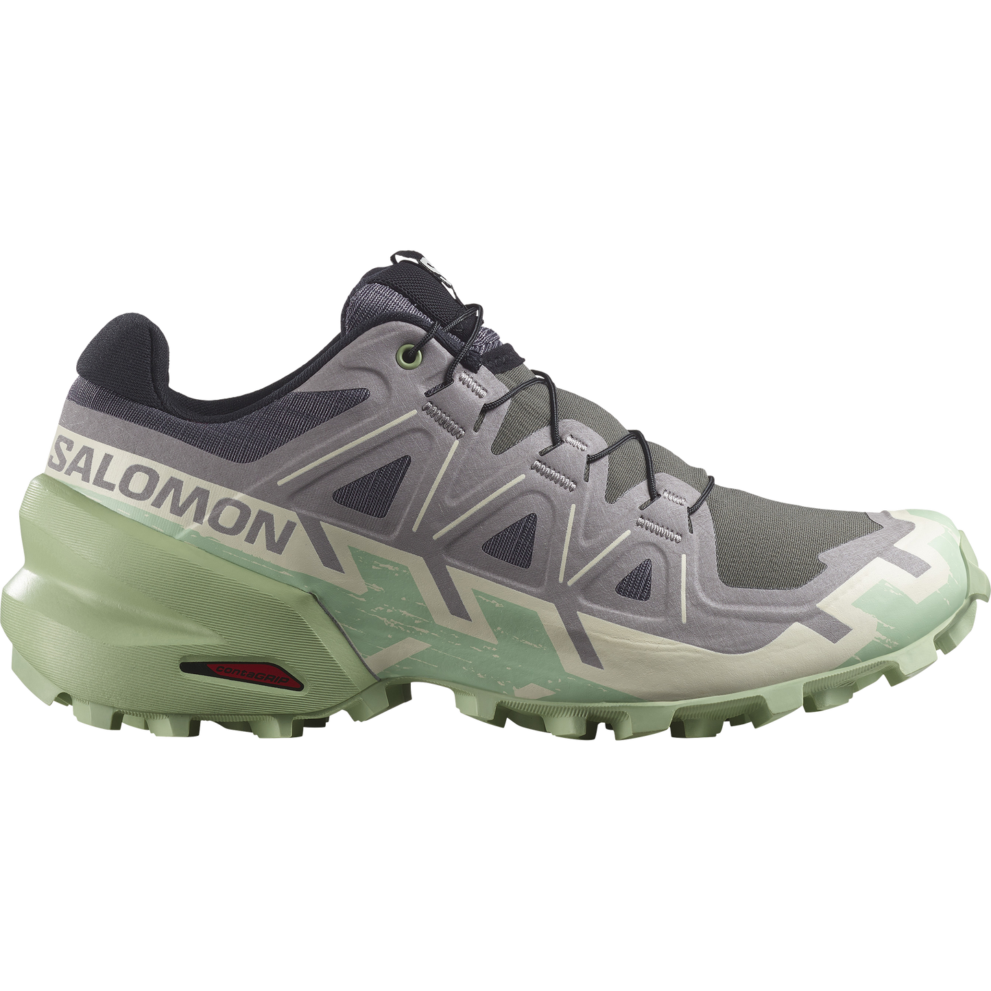 Salomon Speedcross 6 Women product view 1 — Castlerock / Vanilla Ice / Smoke Green