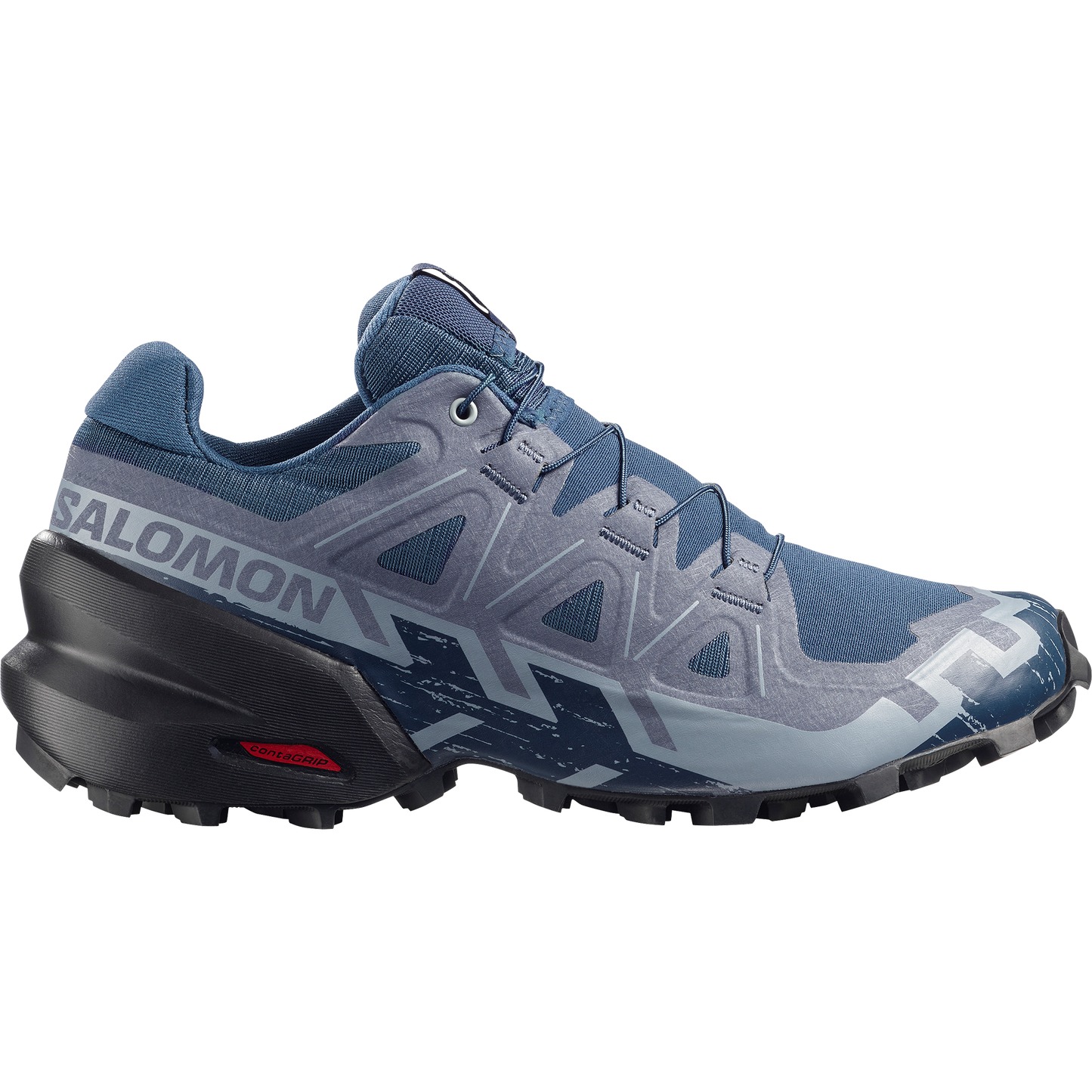 Salomon Speedcross 6 Women product view 1 — Spellbound / Black / Tradewinds