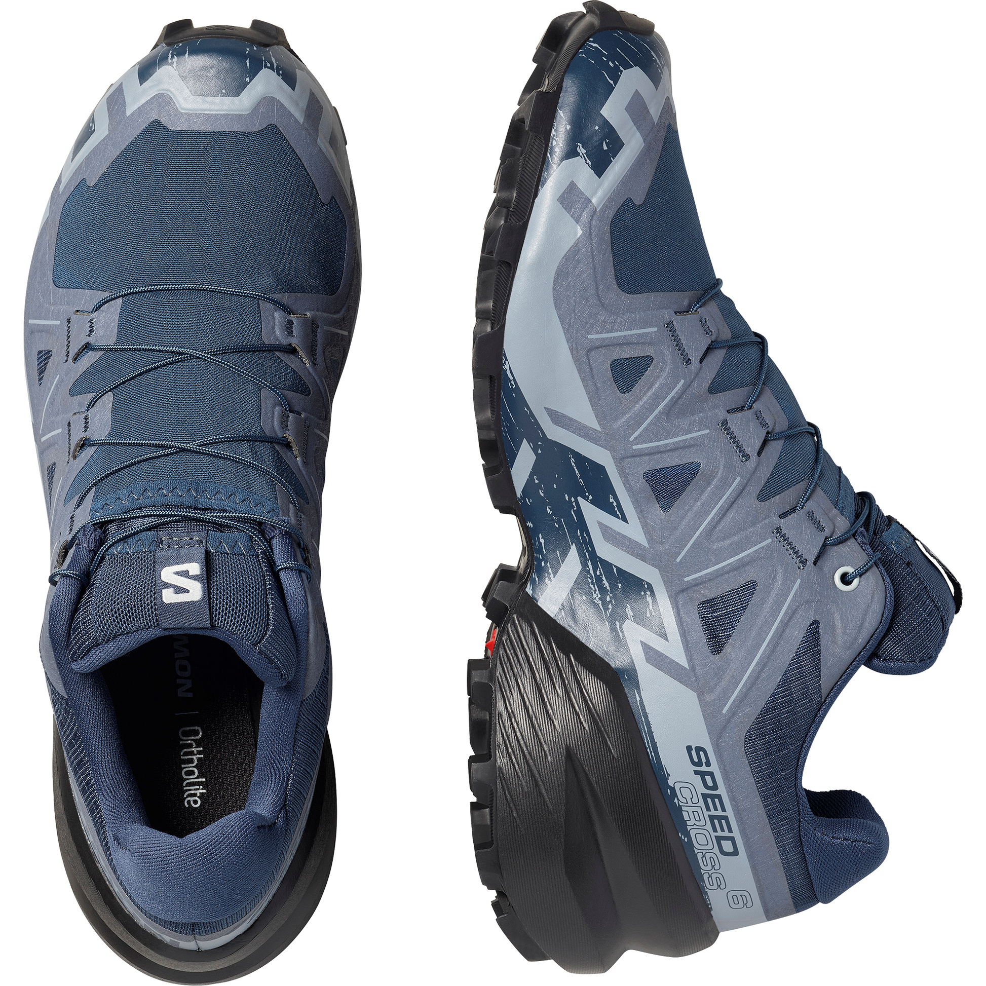 Salomon Speedcross 6 Women product view 2 — Spellbound / Black / Tradewinds