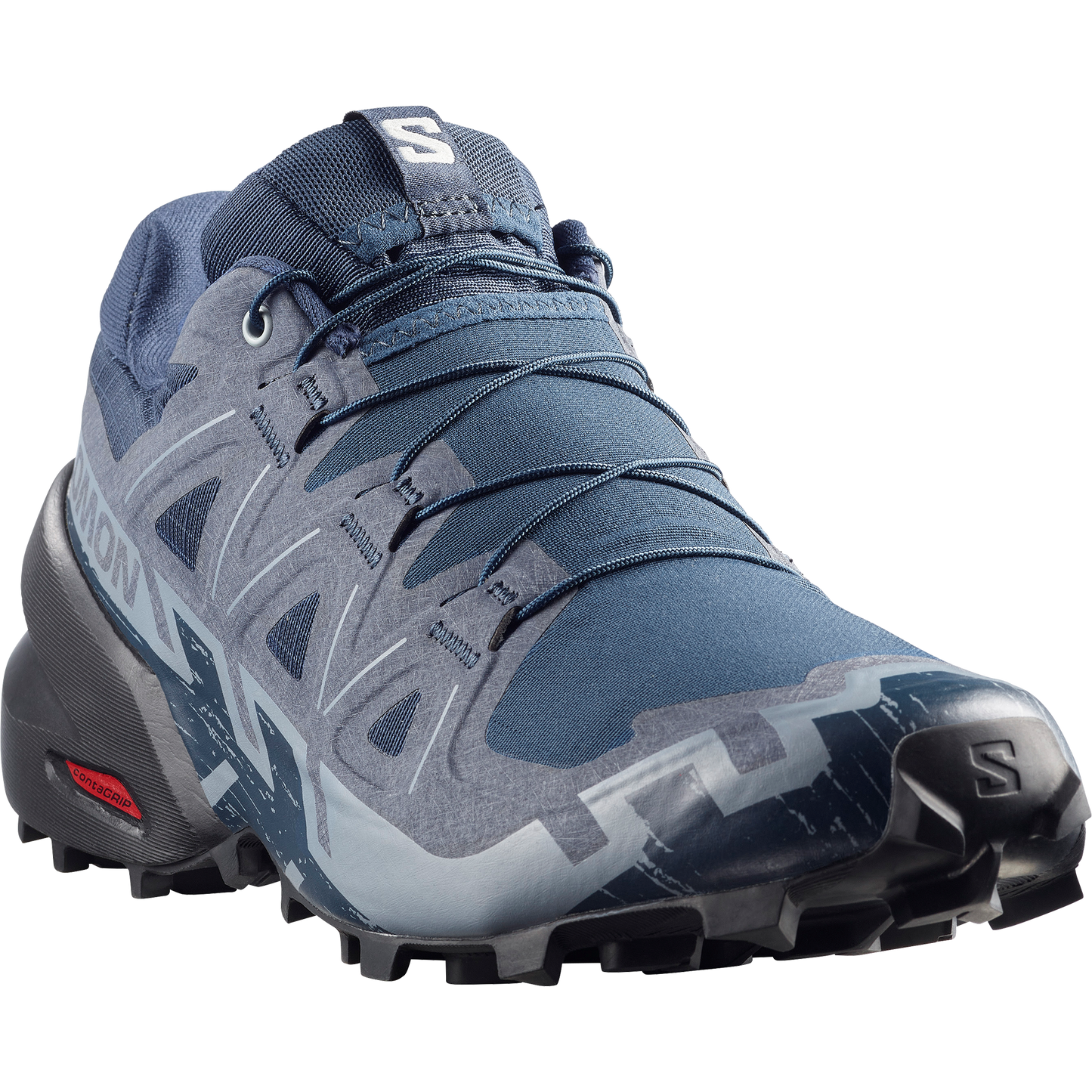 Salomon Speedcross 6 Women product view 4 — Spellbound / Black / Tradewinds