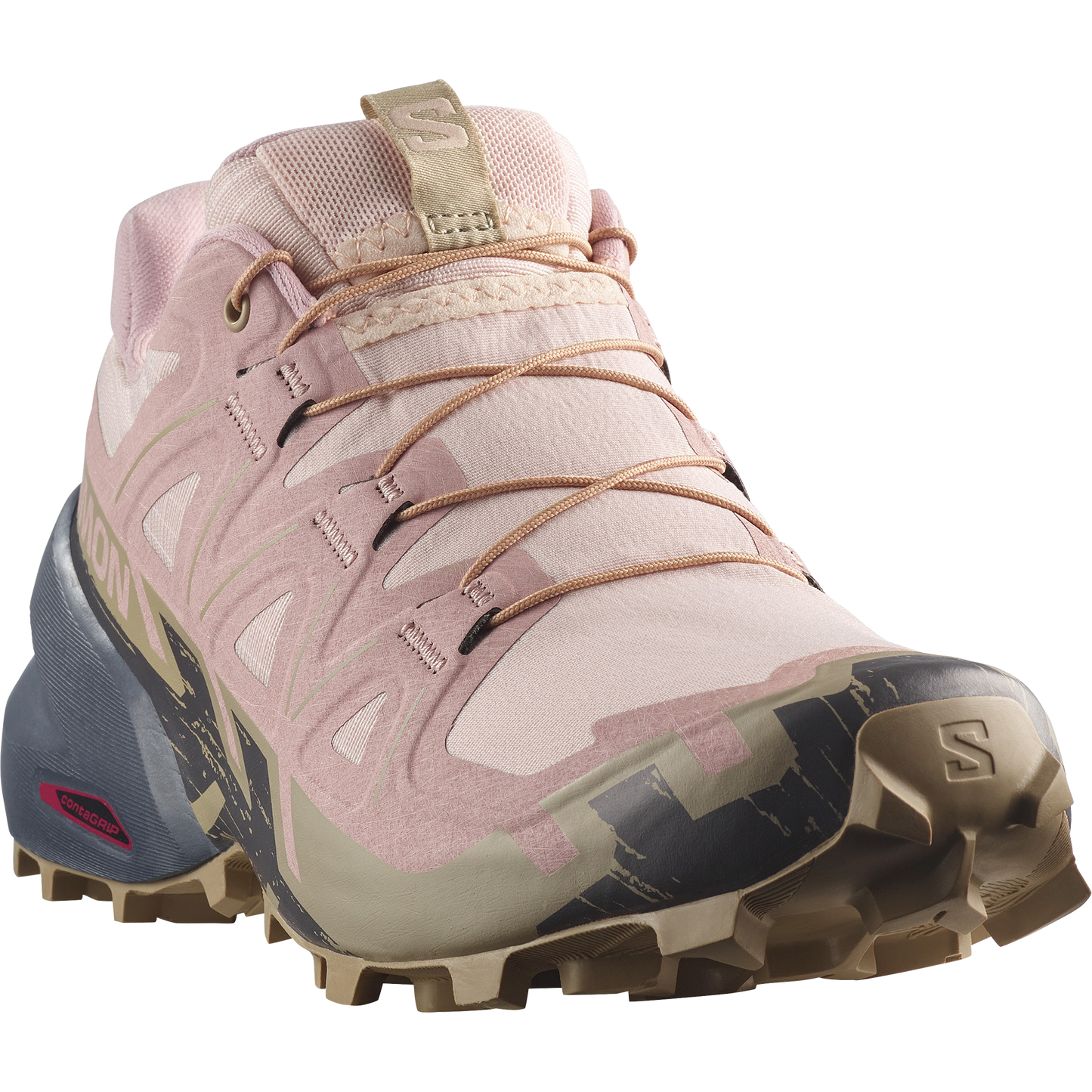 Salomon Speedcross 6 Women product view 4 — Tapioca / Shadow Gray / Slate Green
