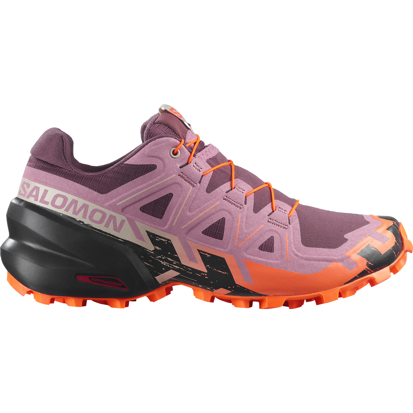 Salomon Speedcross 6 Women product view 1 — Huckleberry / Dusky Orchid / Nectarine