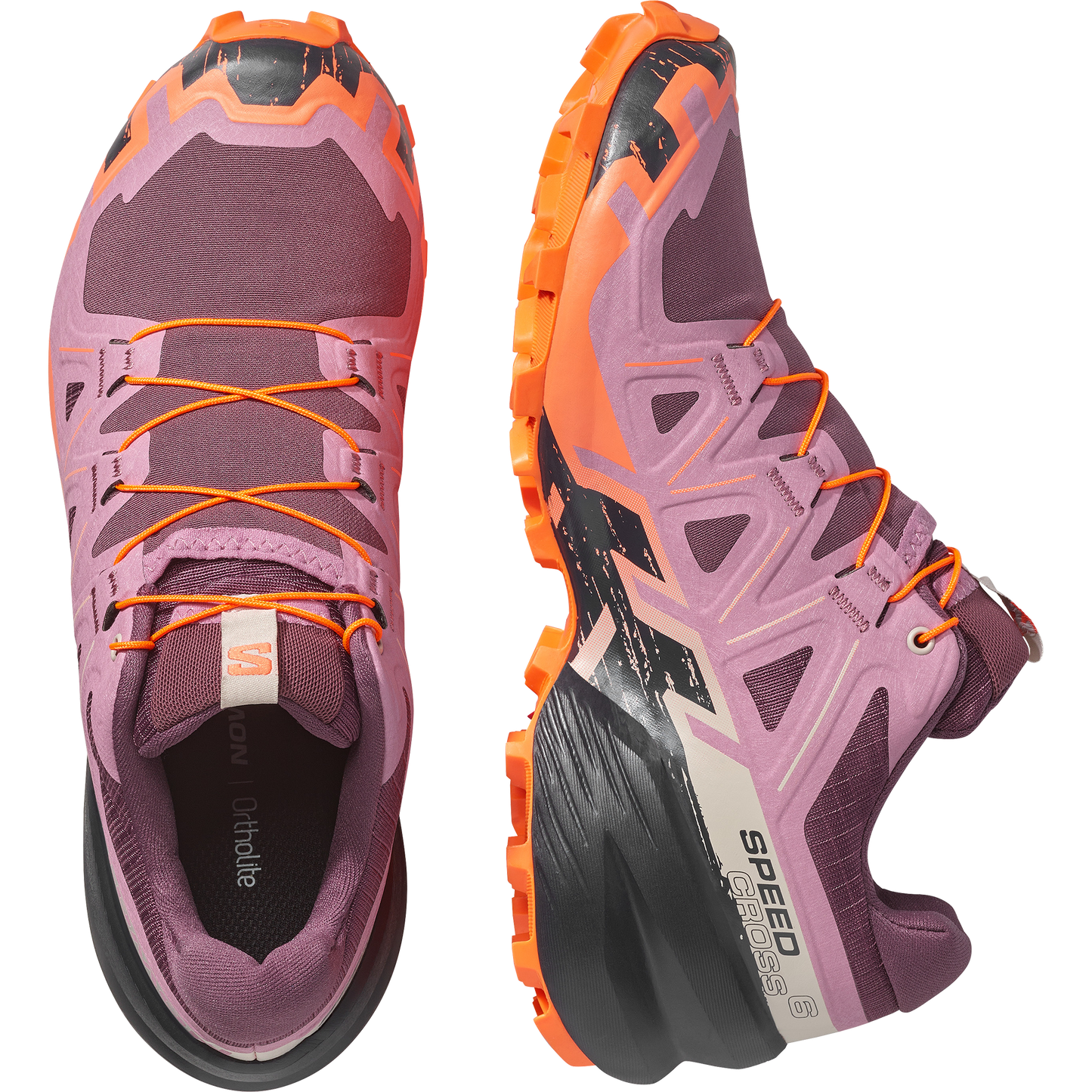 Salomon Speedcross 6 Women product view 2 — Huckleberry / Dusky Orchid / Nectarine