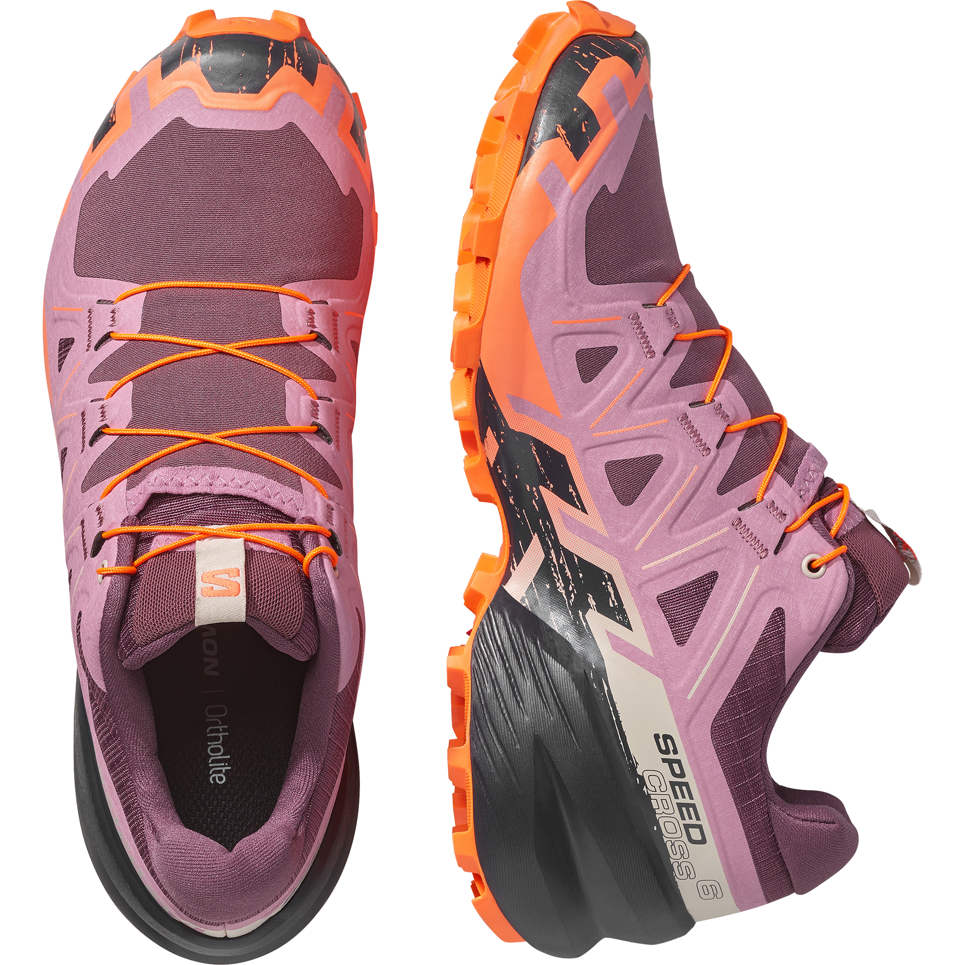 Salomon Speedcross 6 Women product view 2 — Huckleberry / Dusky Orchid / Nectarine