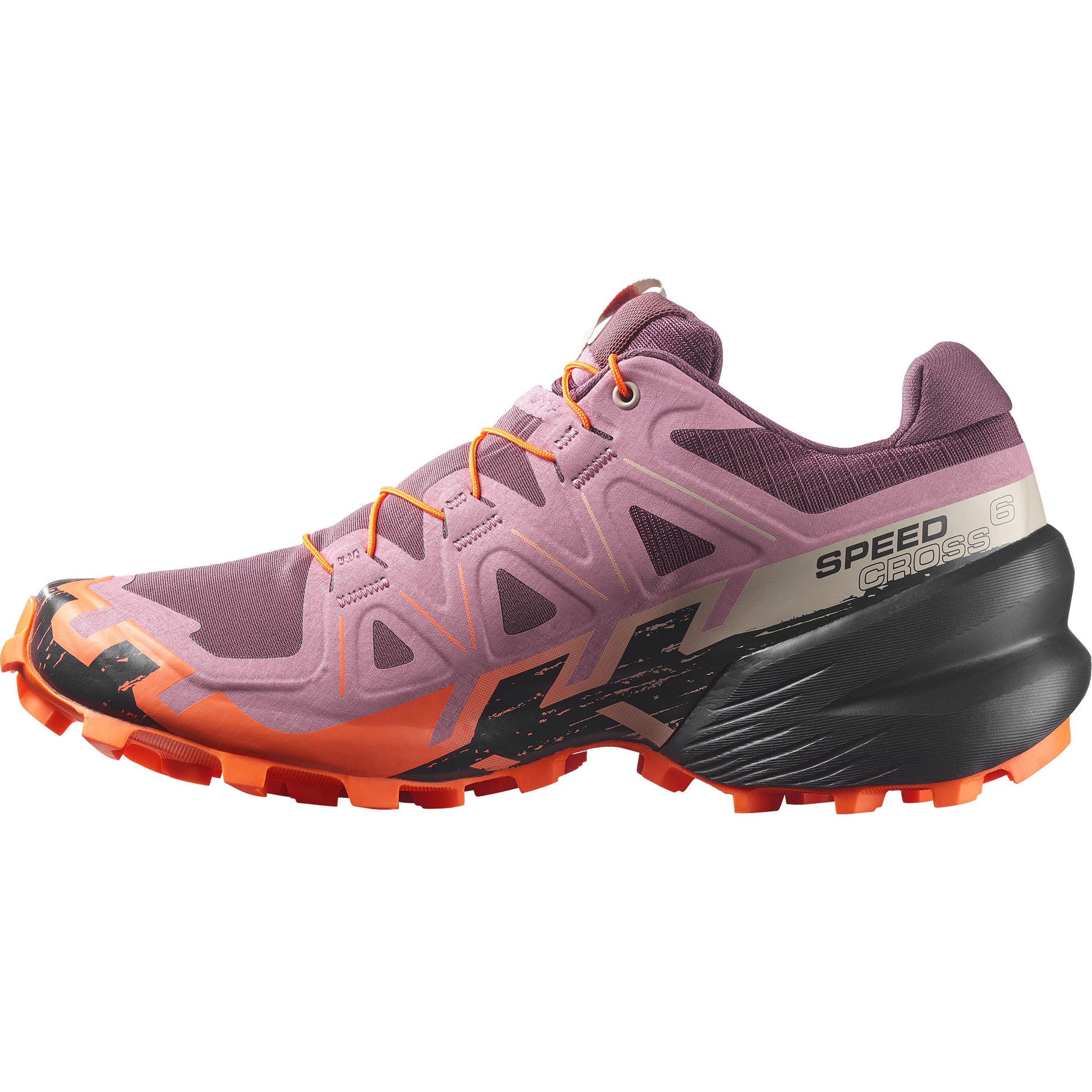 Salomon Speedcross 6 Women product view 3 — Huckleberry / Dusky Orchid / Nectarine
