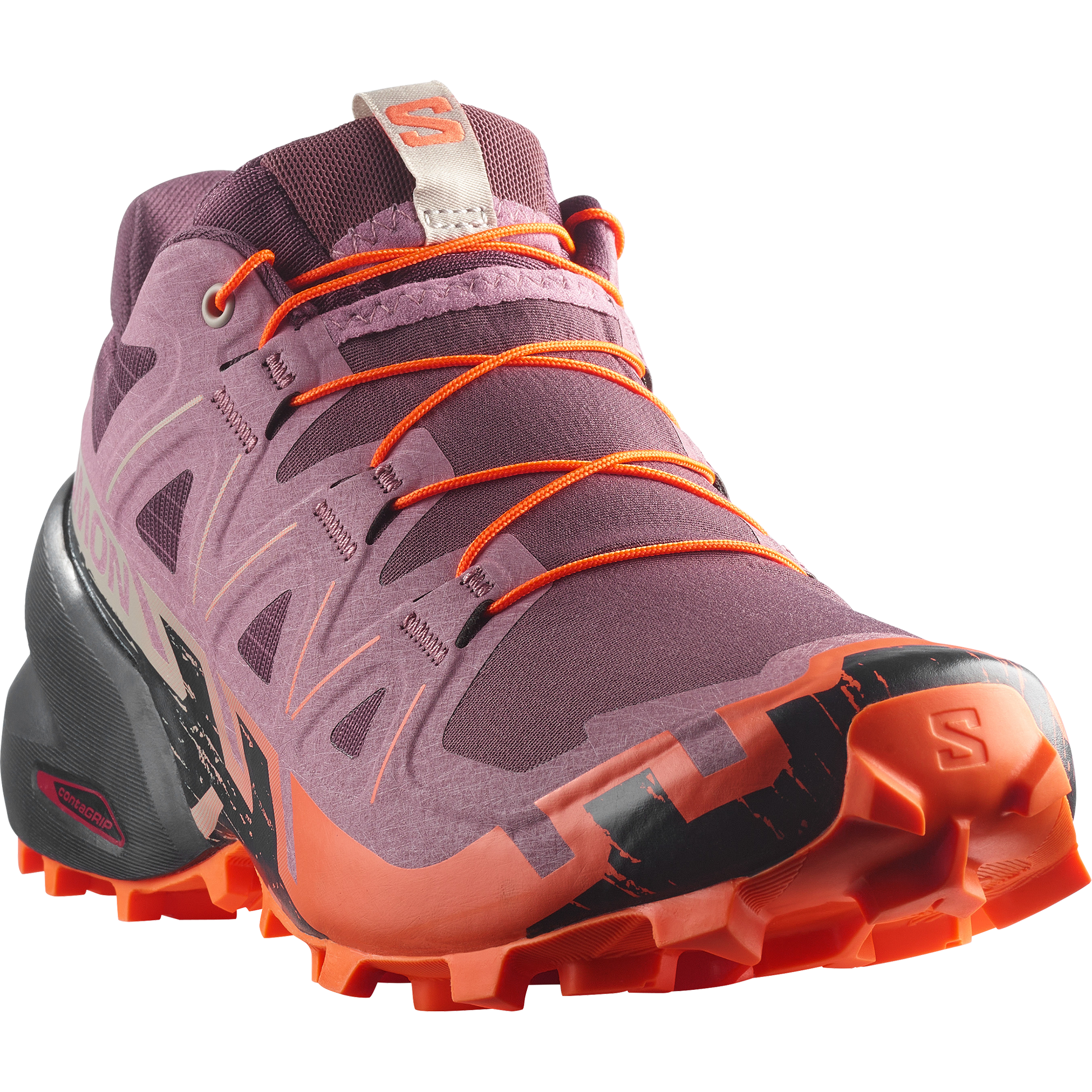 Salomon Speedcross 6 Women product view 4 — Huckleberry / Dusky Orchid / Nectarine