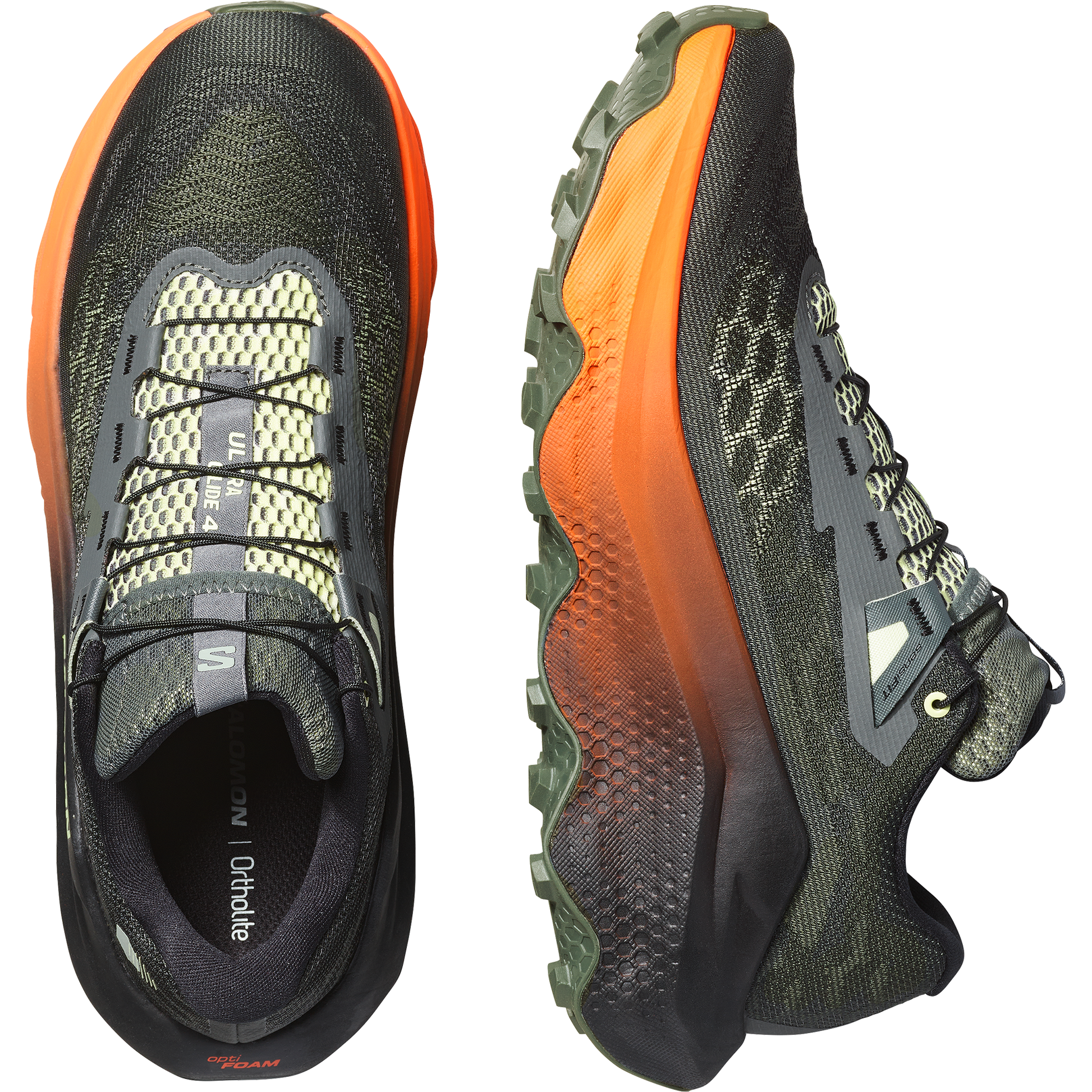 Salomon Ultra Glide 4 Men product view 2 — Urban Chic / Black / Lime Cream