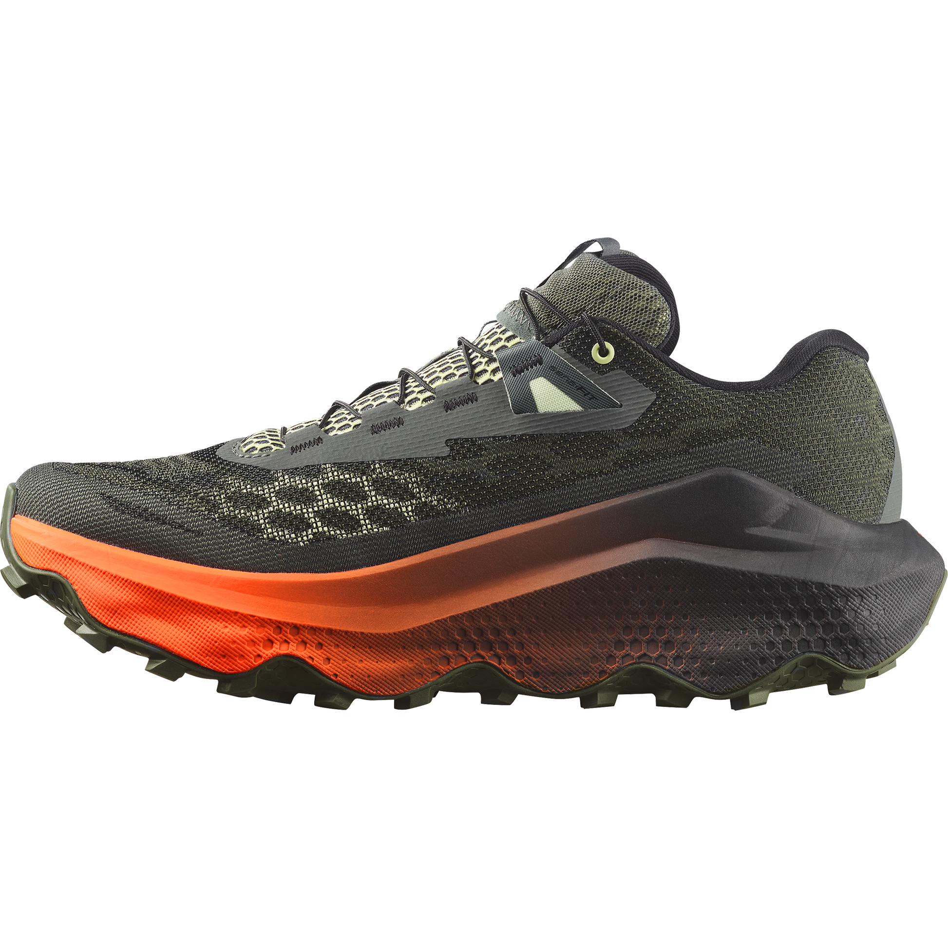 Salomon Ultra Glide 4 Men product view 3 — Urban Chic / Black / Lime Cream